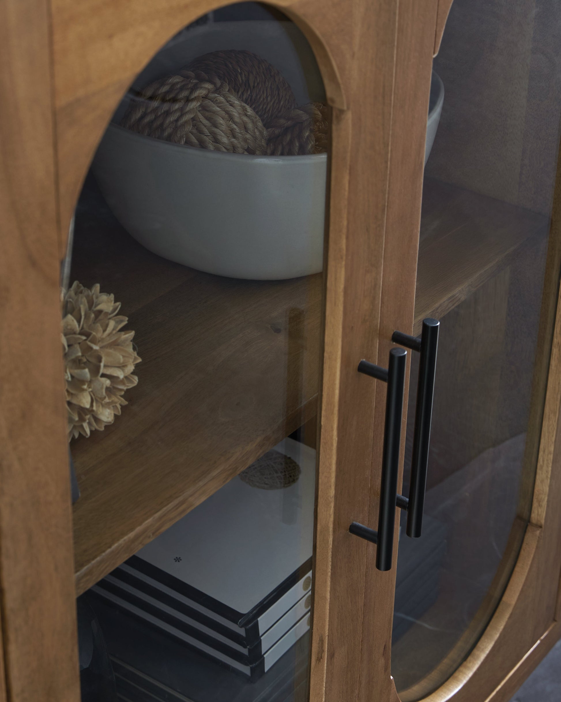 Niall Light Brown Accent Cabinet- Viva Furn