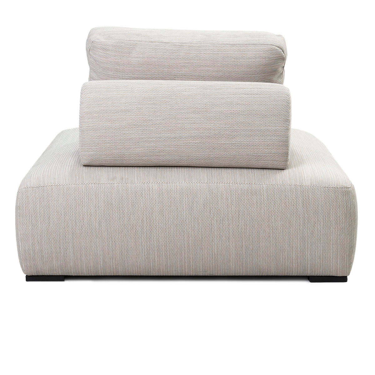 Nico Beige Outdoor Square Lounge Chair - Ornate Home