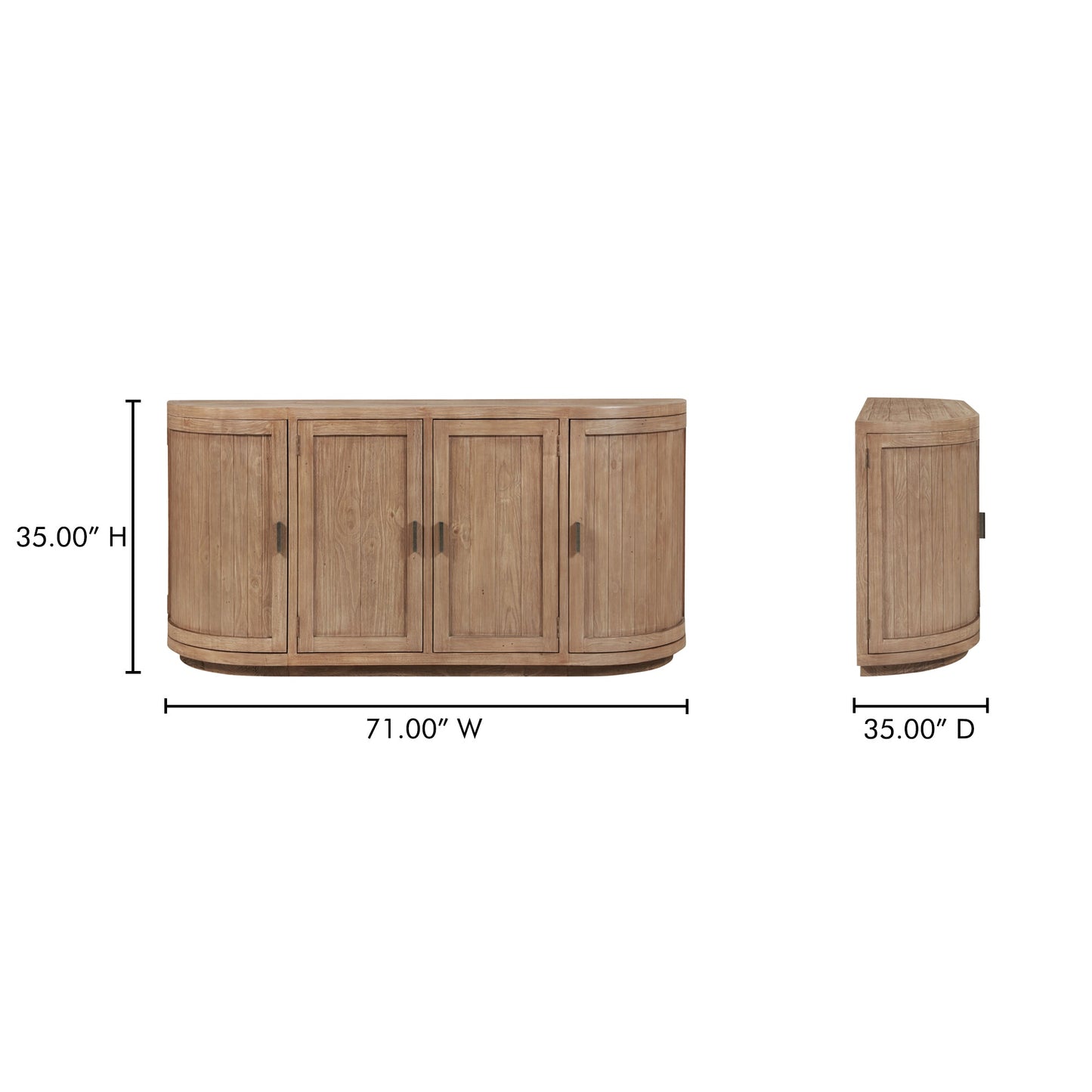 Nicola Natural Sideboard - Ornate Home
