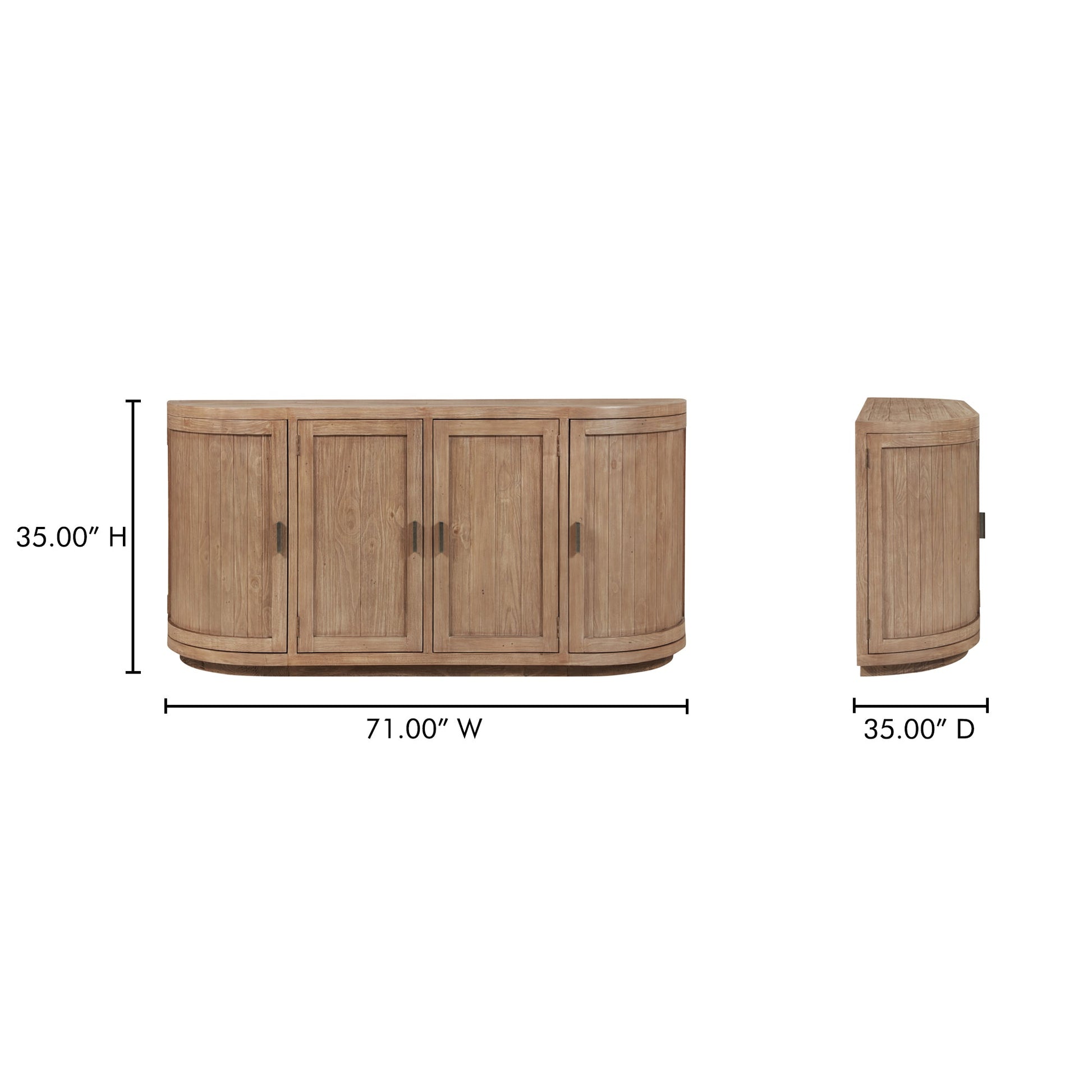 Nicola Natural Sideboard - Ornate Home