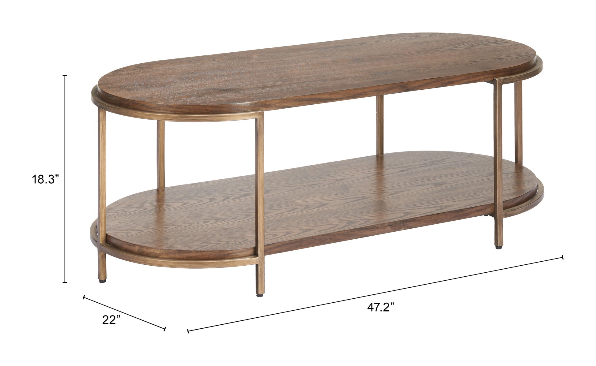 Niju Brown Coffee Table - Ornate Home