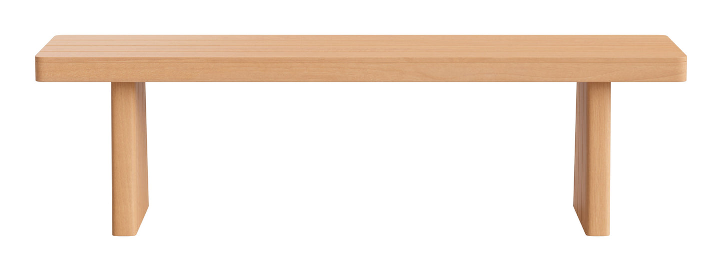 Nimone Natural Outdoor Bench - Ornate Home