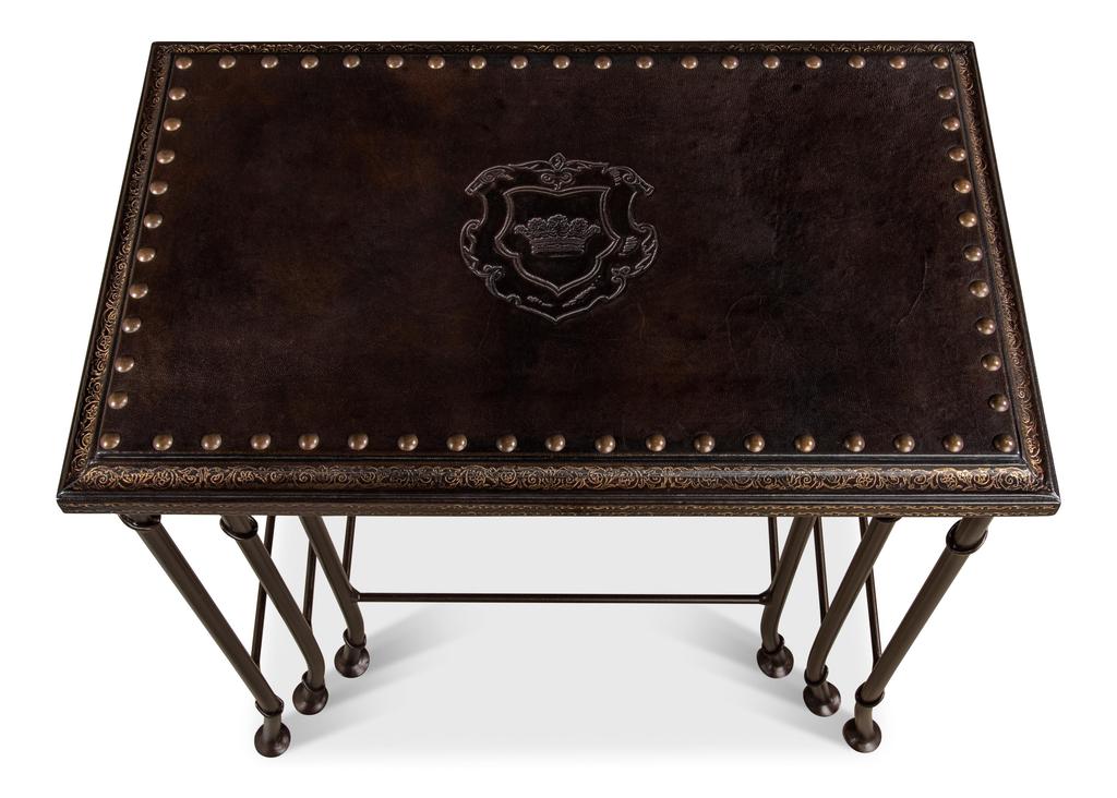 Noble Brown Nesting Tables (Set of 3) - Ornate Home