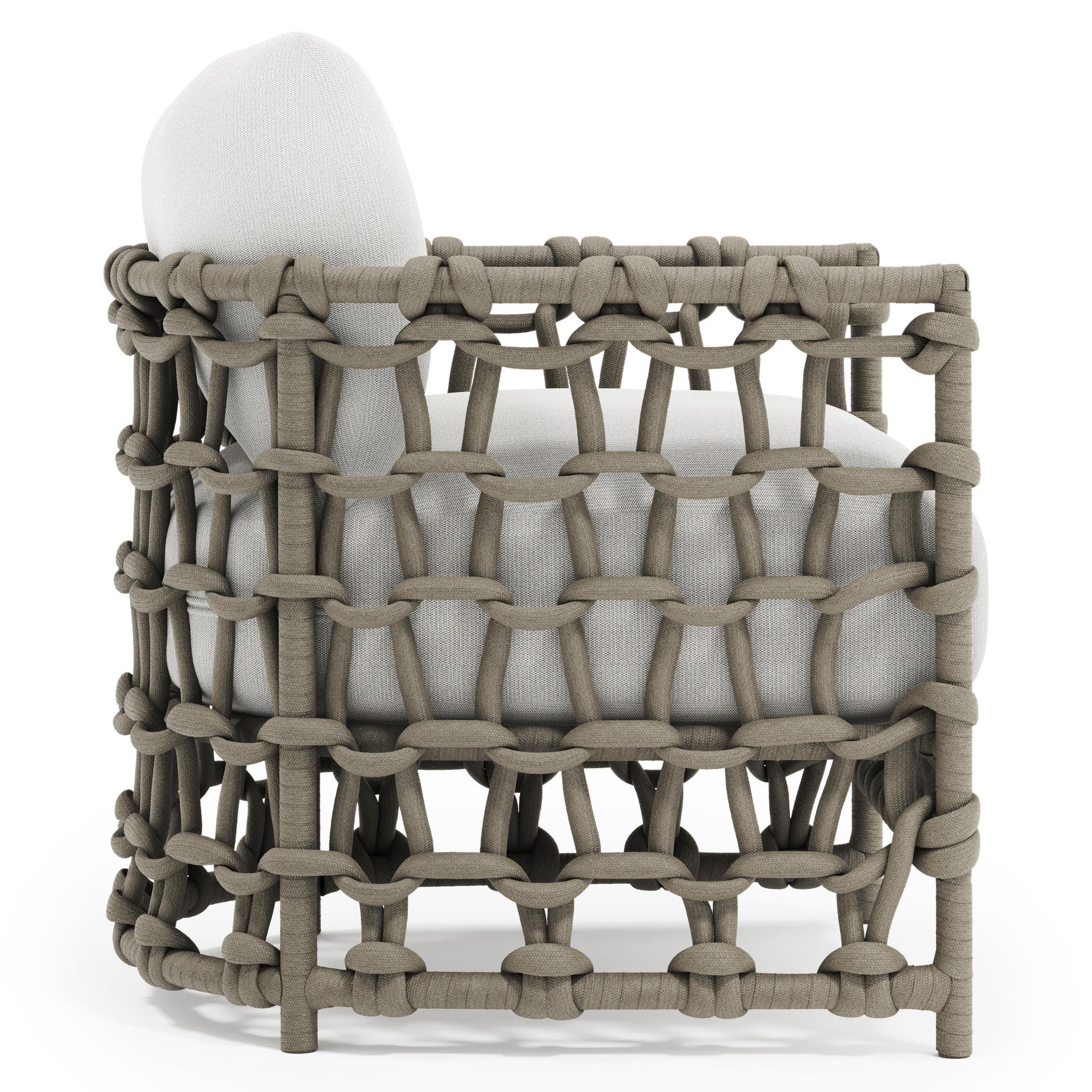 Nodi Shiitake/Grey Outdoor Chair - Ornate Home