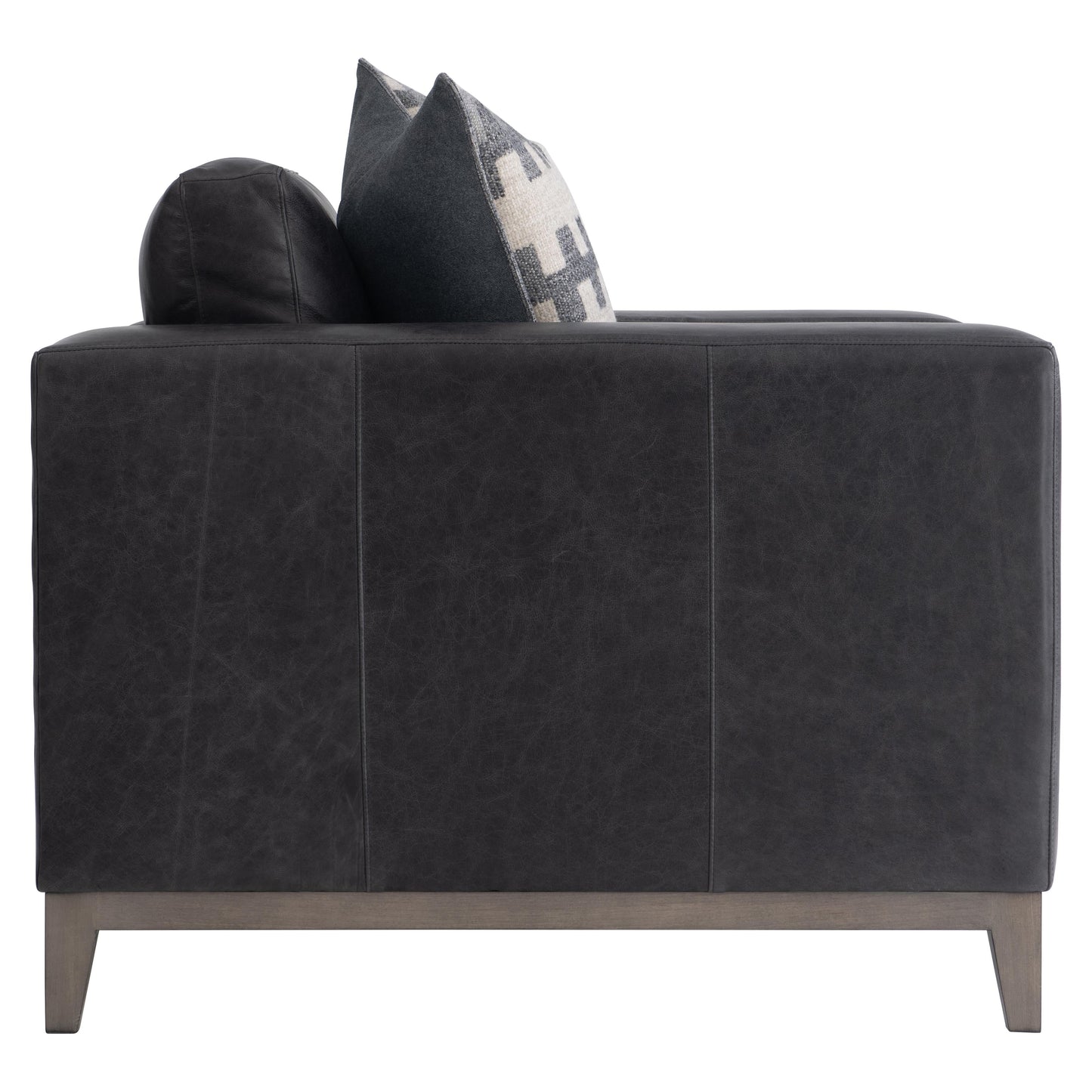 Noel Grey Leather Chair - Ornate Home