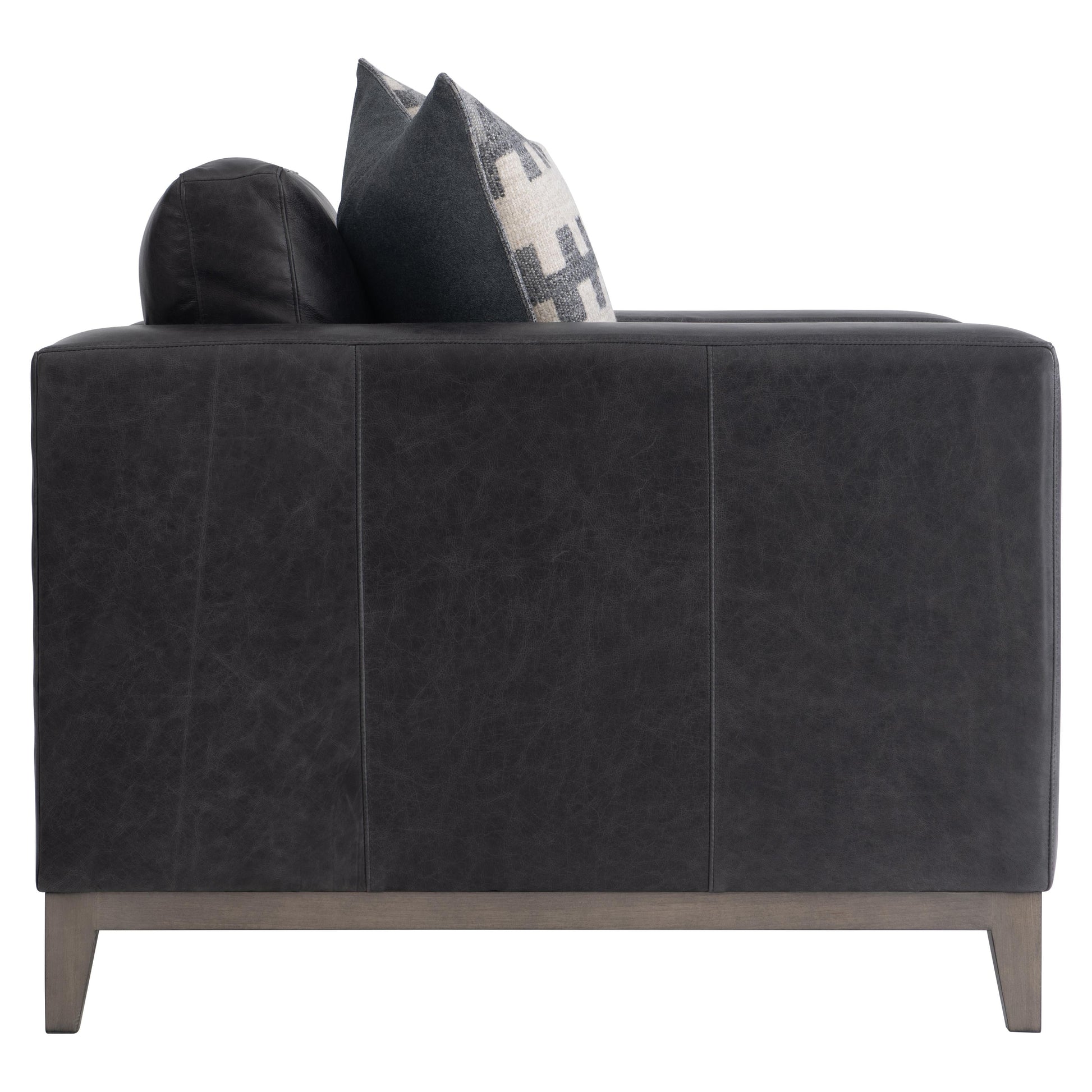 Noel Grey Leather Chair - Ornate Home
