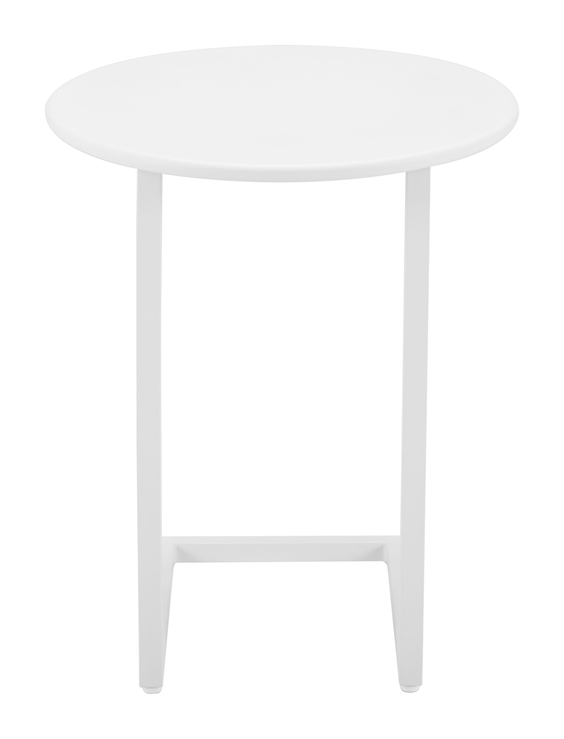 Noga White Outdoor End Table - Ornate Home