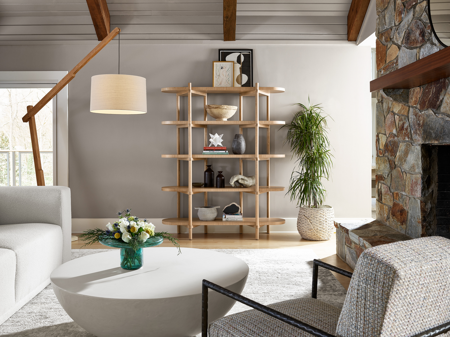 Nomad White Oak Etagere - Ornate Home