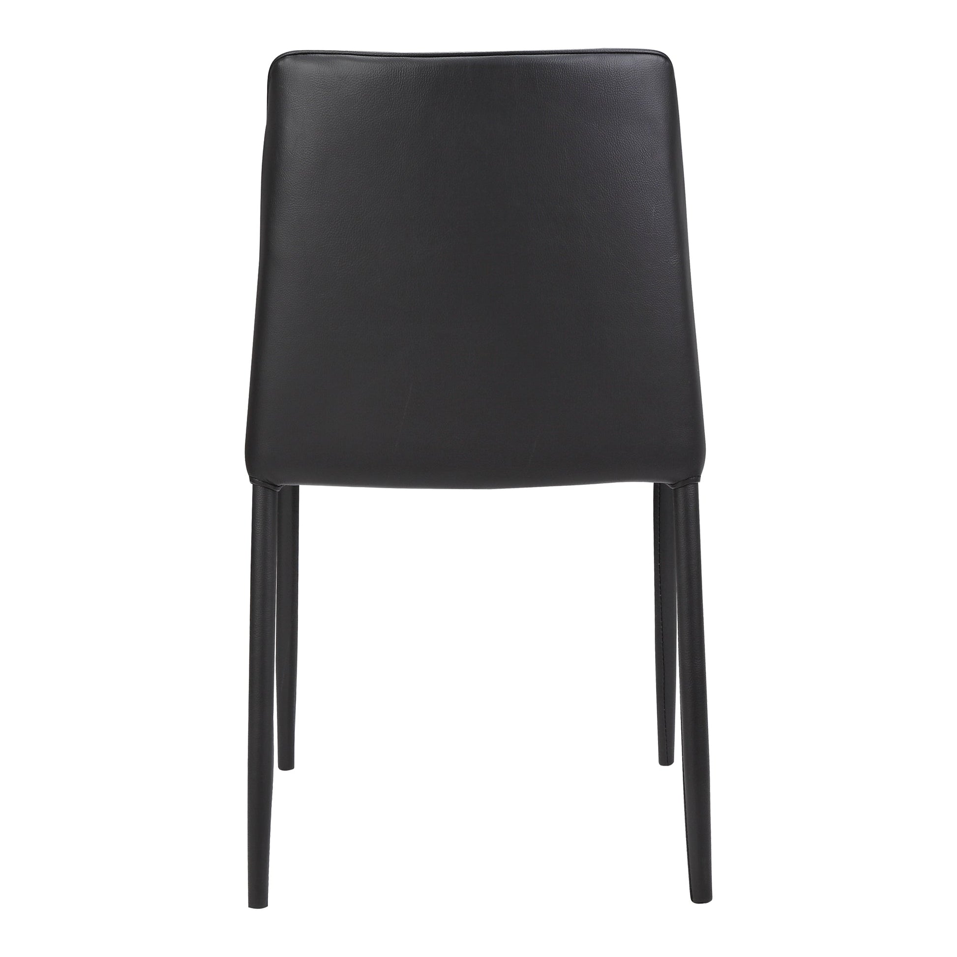 Nora Black Vegan Leather Dining Chair (Set of 2) - Ornate Home