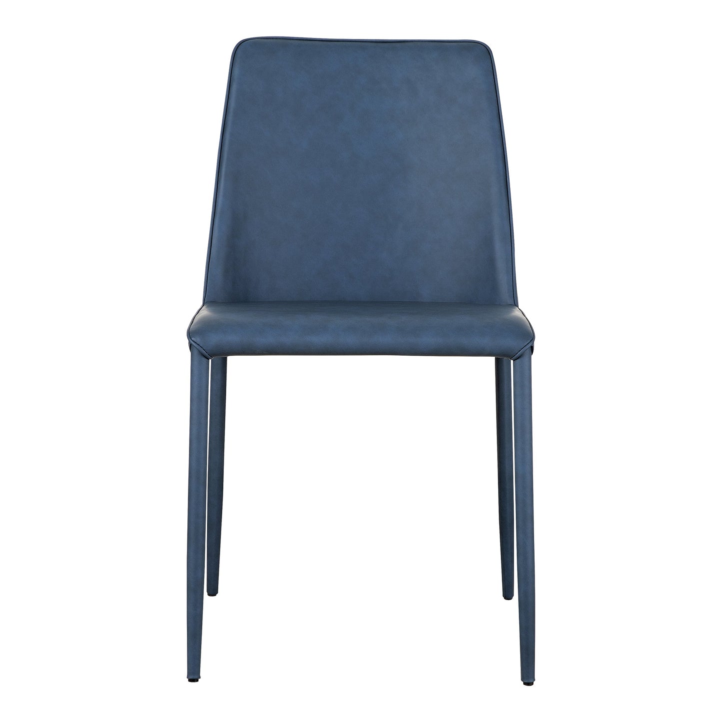 Nora Ocean Cavern Grey Vegan Leather Dining Chair (Set of 2) - Ornate Home
