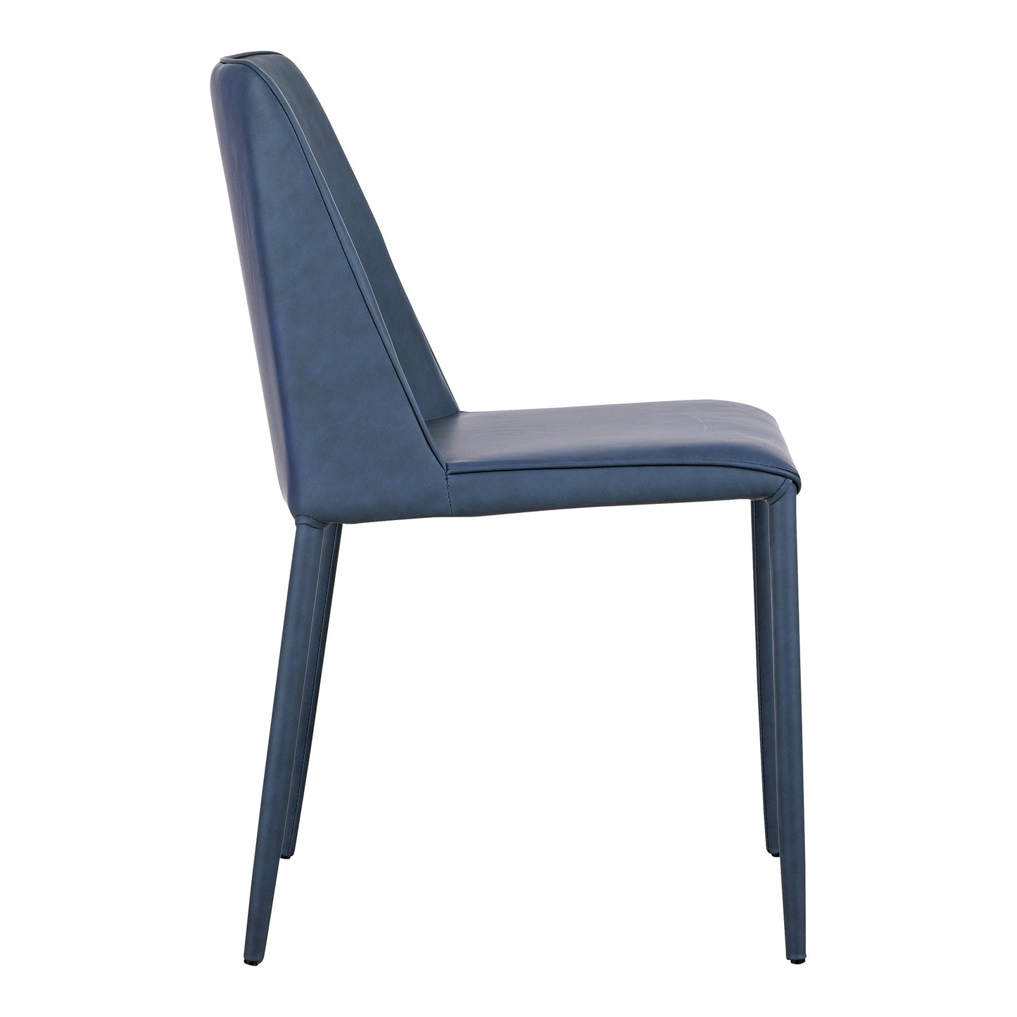 Nora Ocean Cavern Grey Vegan Leather Dining Chair (Set of 2) - Ornate Home
