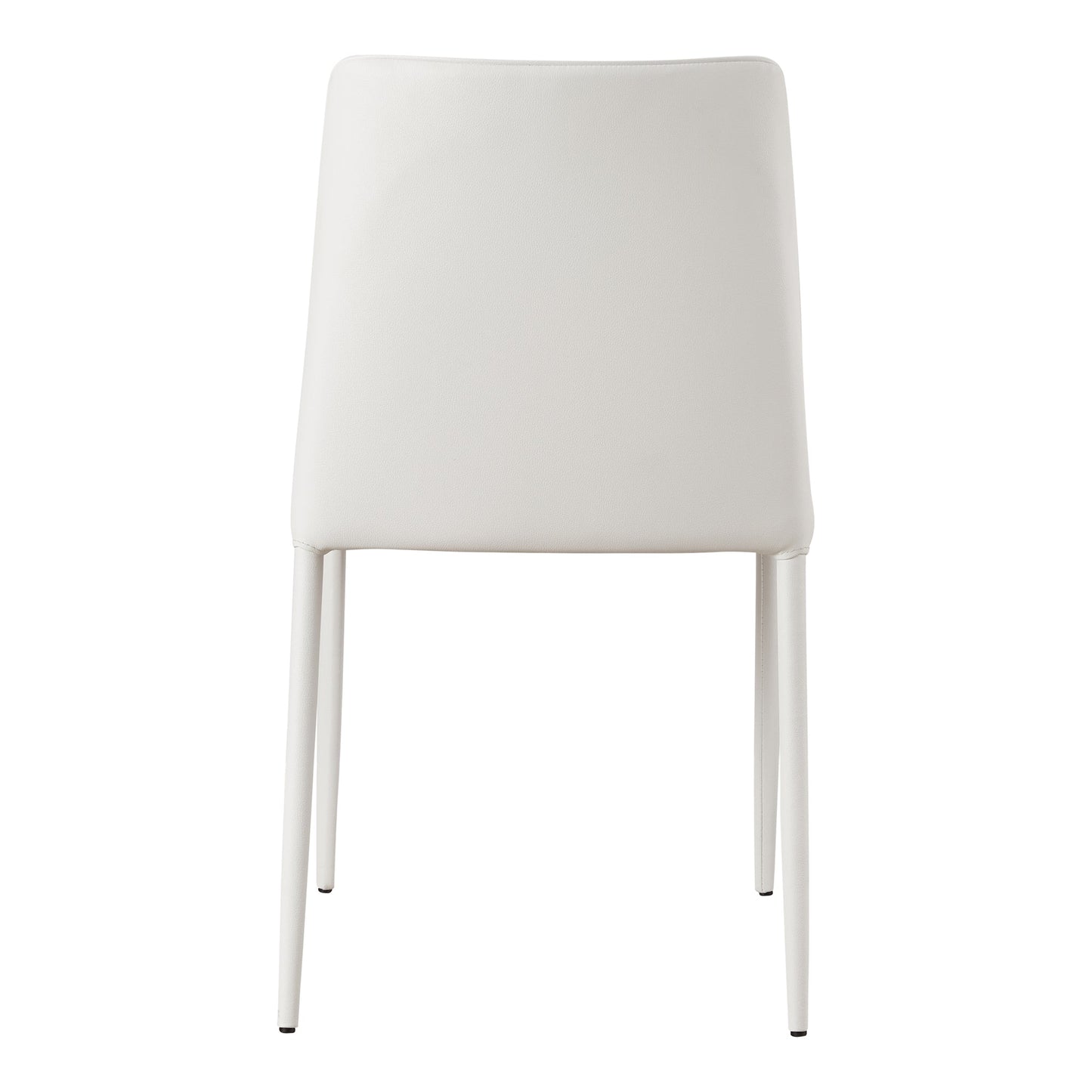 Nora White Vegan Leather Dining Chair (Set of 2) - Ornate Home