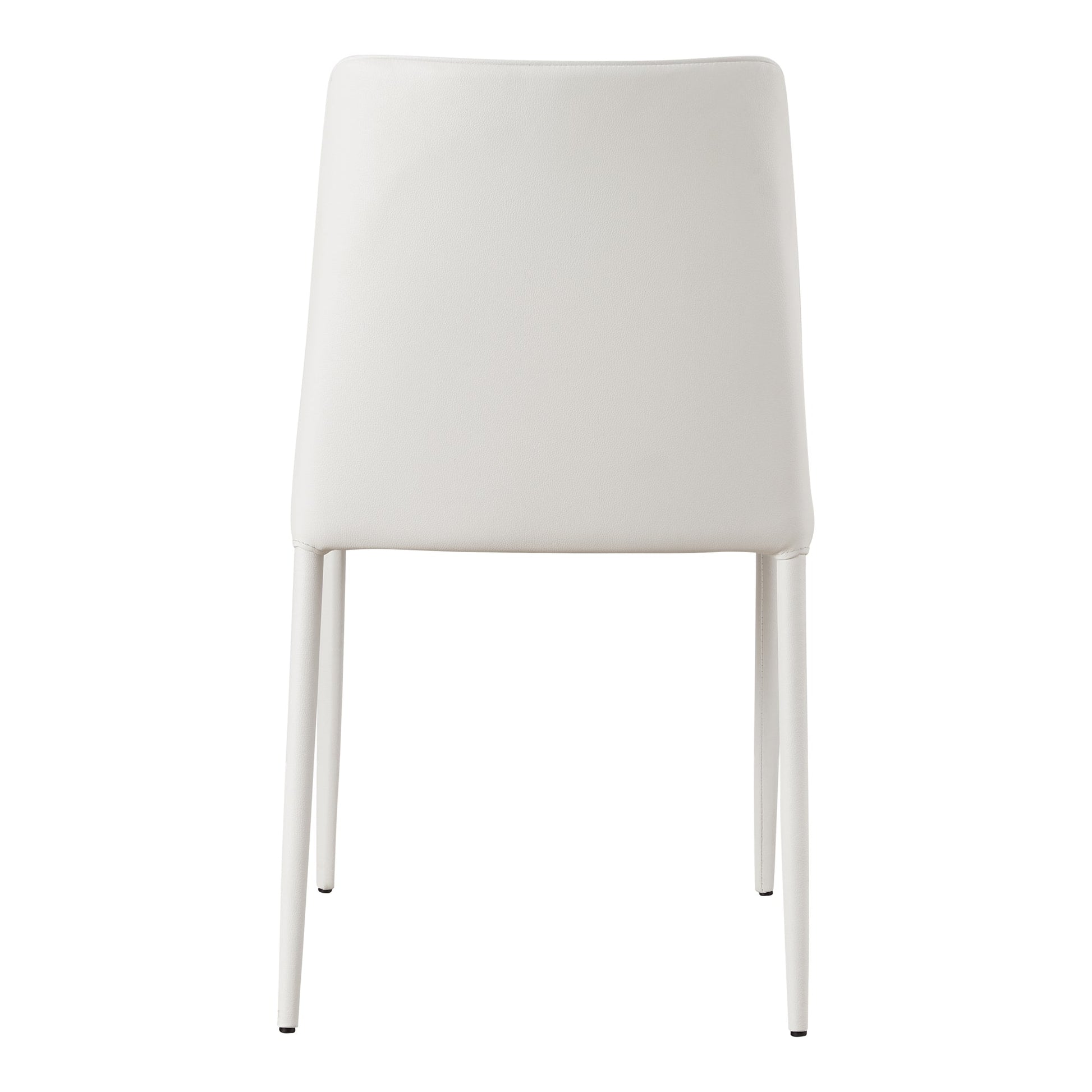 Nora White Vegan Leather Dining Chair (Set of 2) - Ornate Home