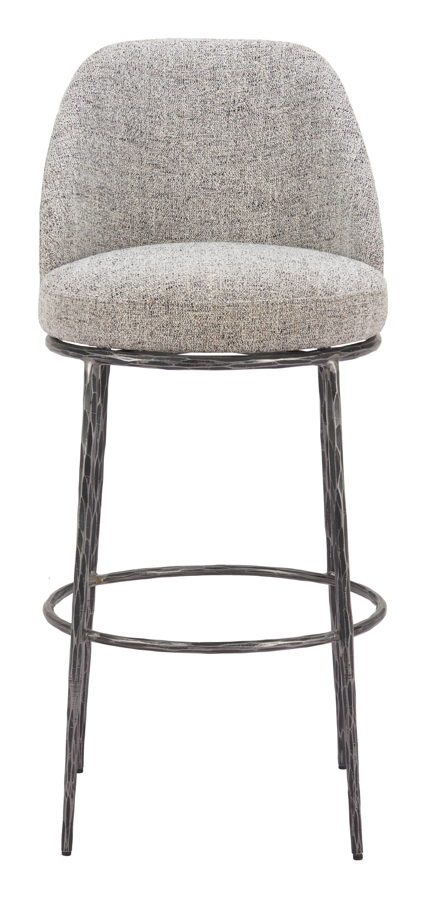 Nordhavn Gray Swivel Barstool - Ornate Home
