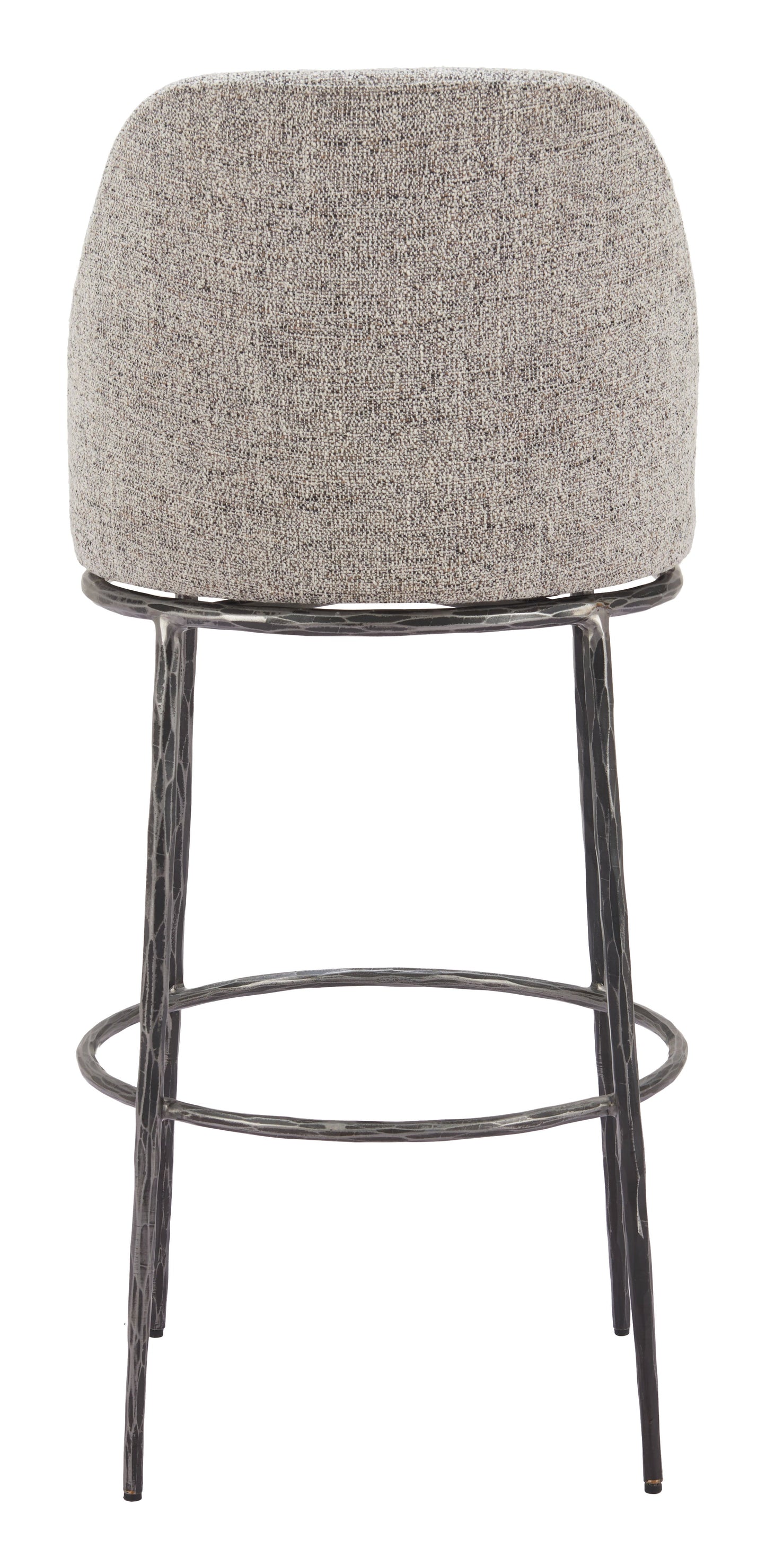 Nordhavn Gray Swivel Barstool - Ornate Home