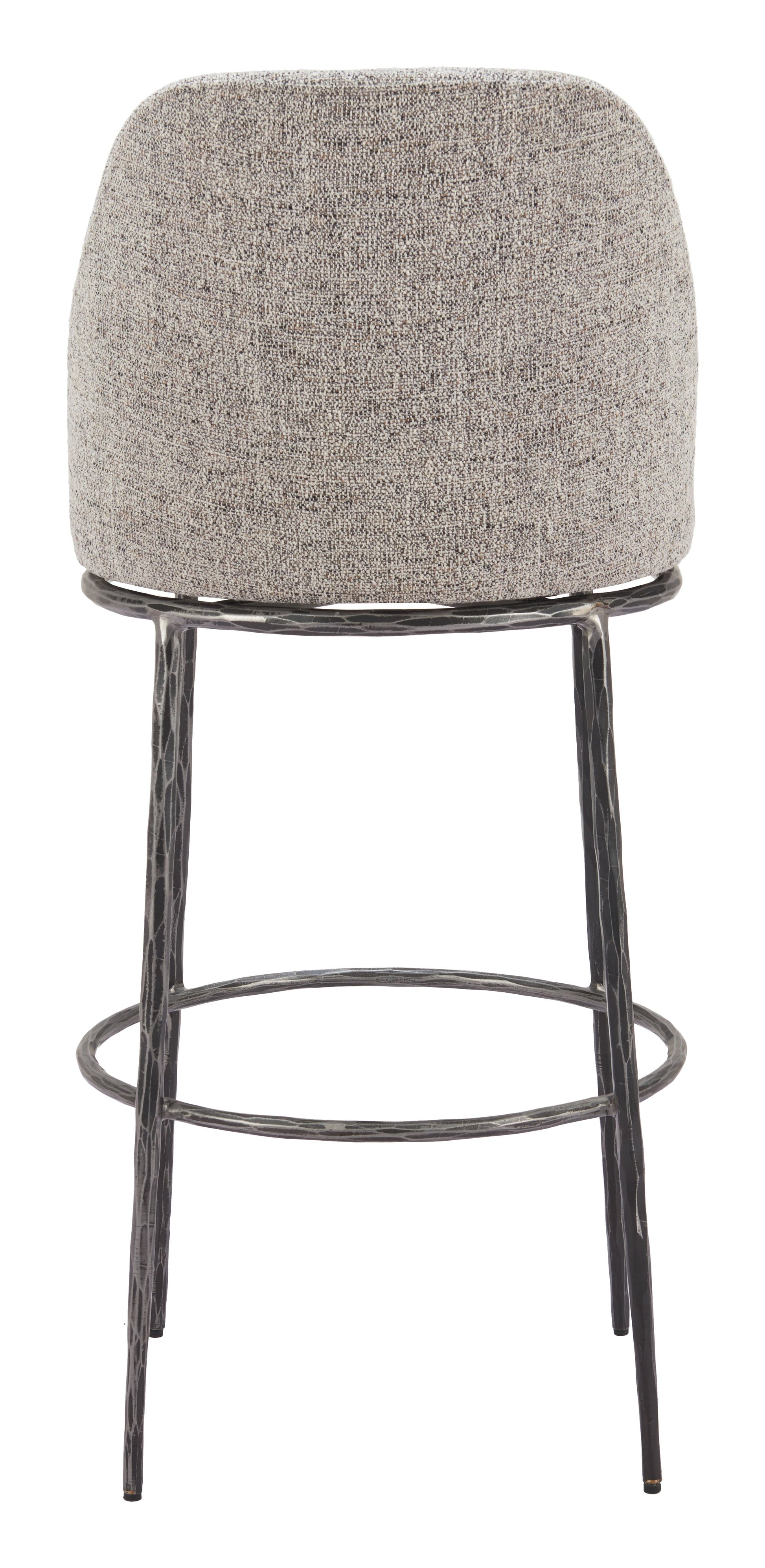 Nordhavn Gray Swivel Barstool - Ornate Home