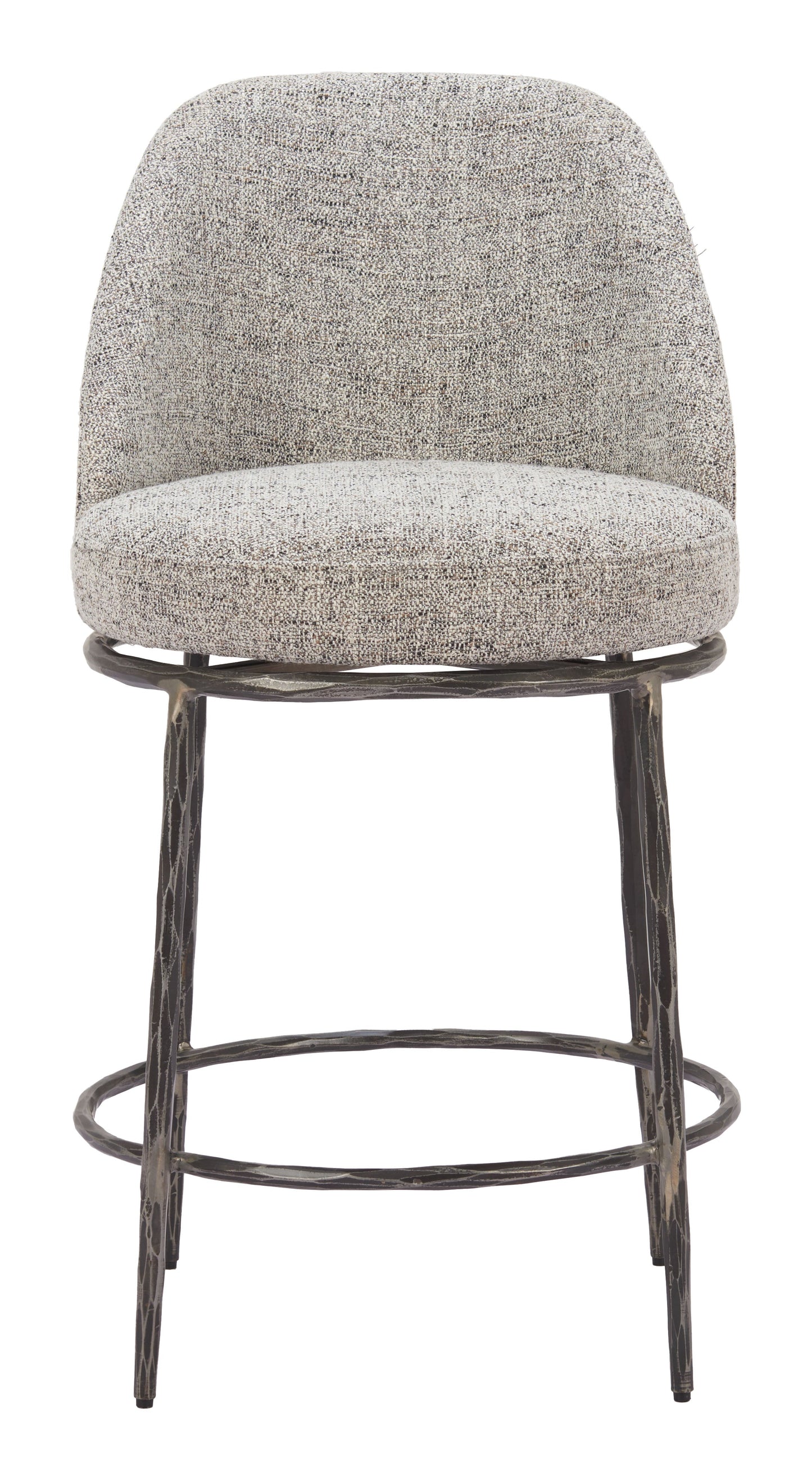 Nordhavn Gray Swivel Counter Stool - Ornate Home