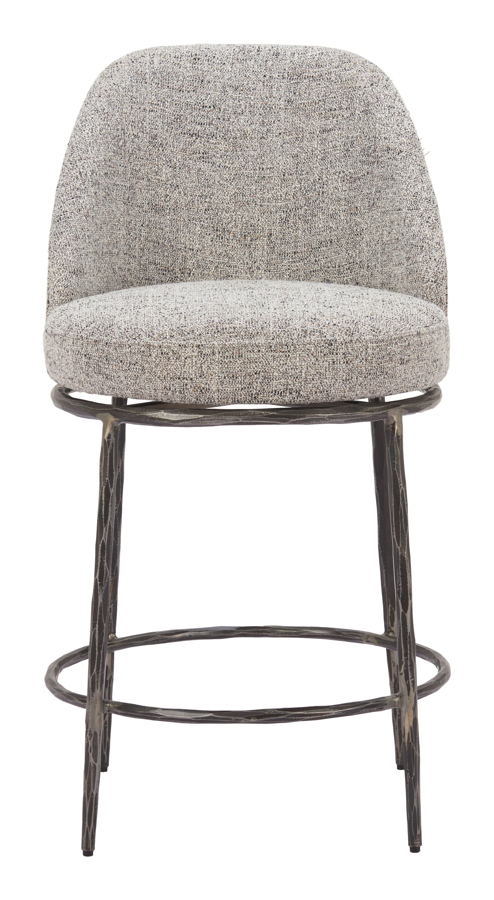 Nordhavn Gray Swivel Counter Stool - Ornate Home