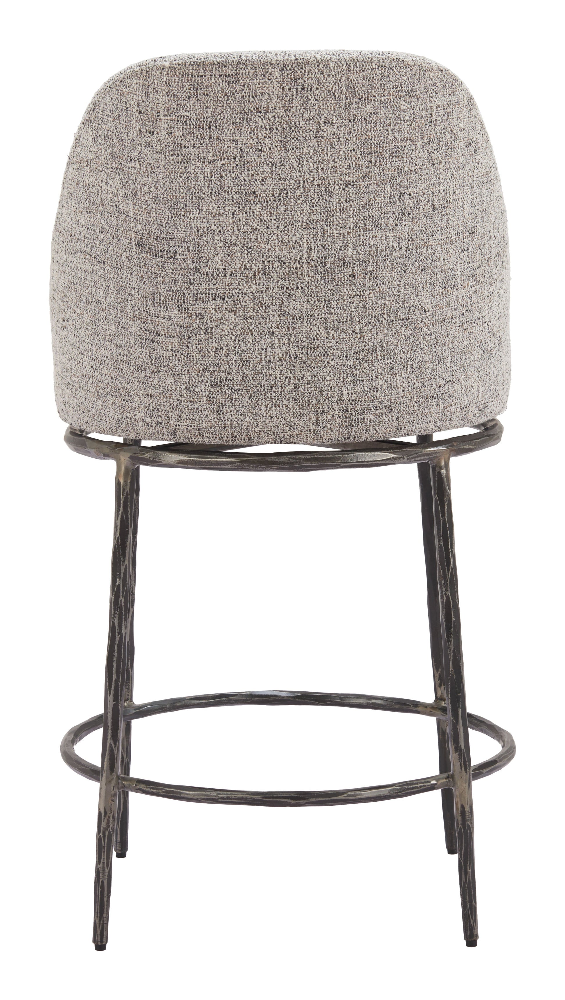 Nordhavn Gray Swivel Counter Stool - Ornate Home