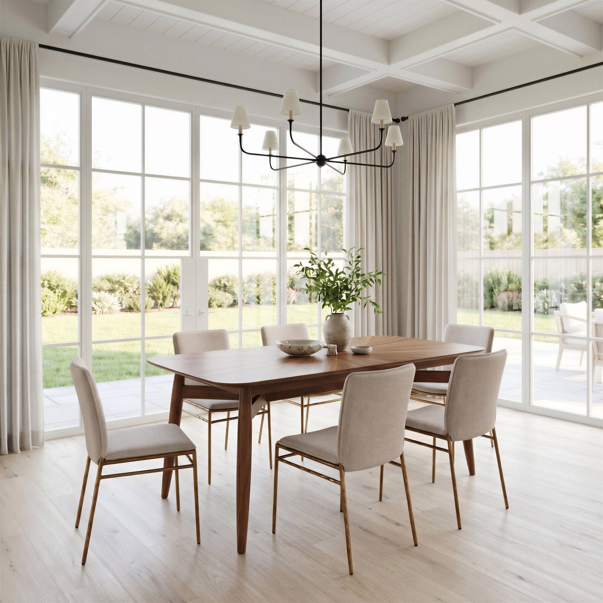 Nordvest Beige & Gold Dining Chair - Ornate Home
