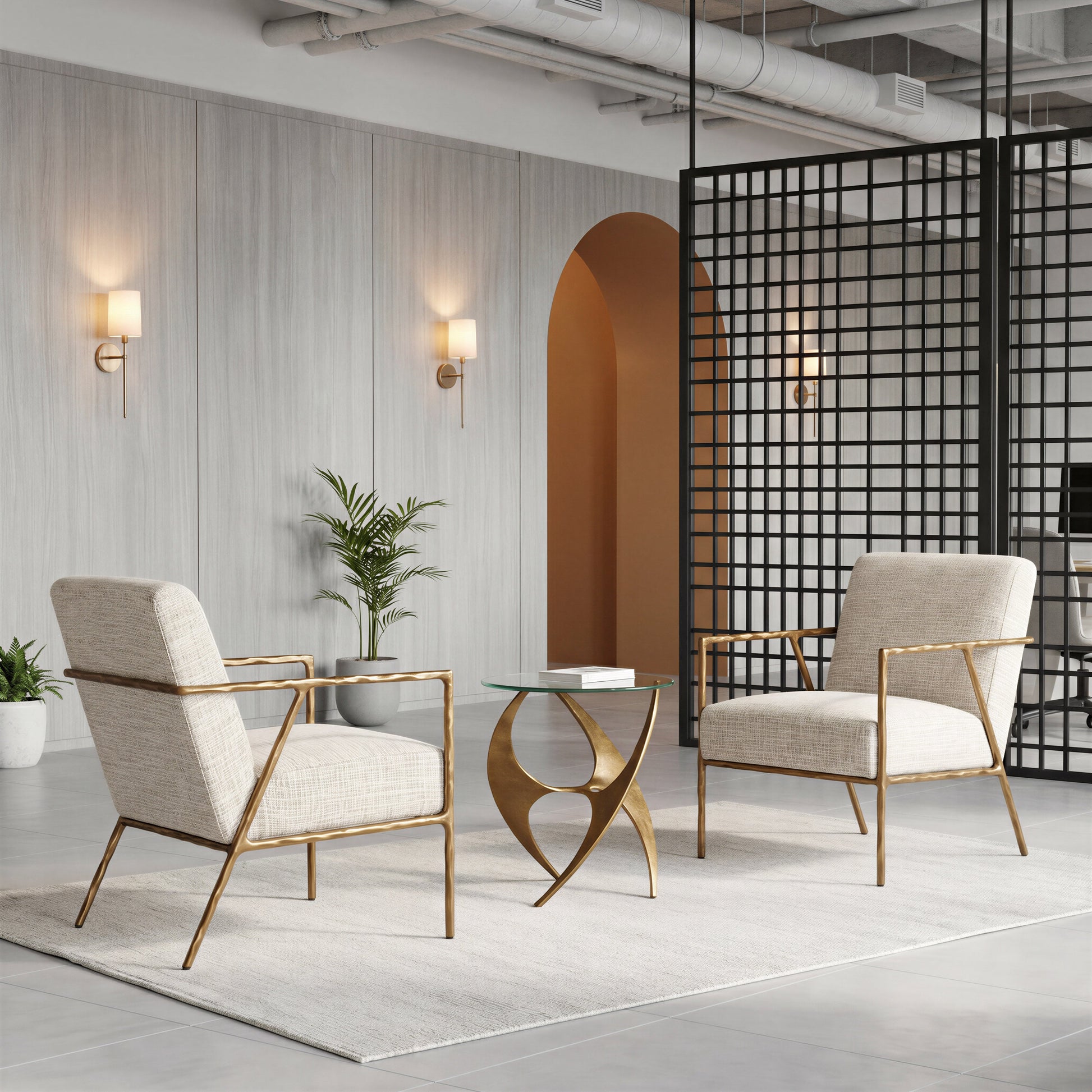 Norrebro Beige Frost Accent Chair - Ornate Home