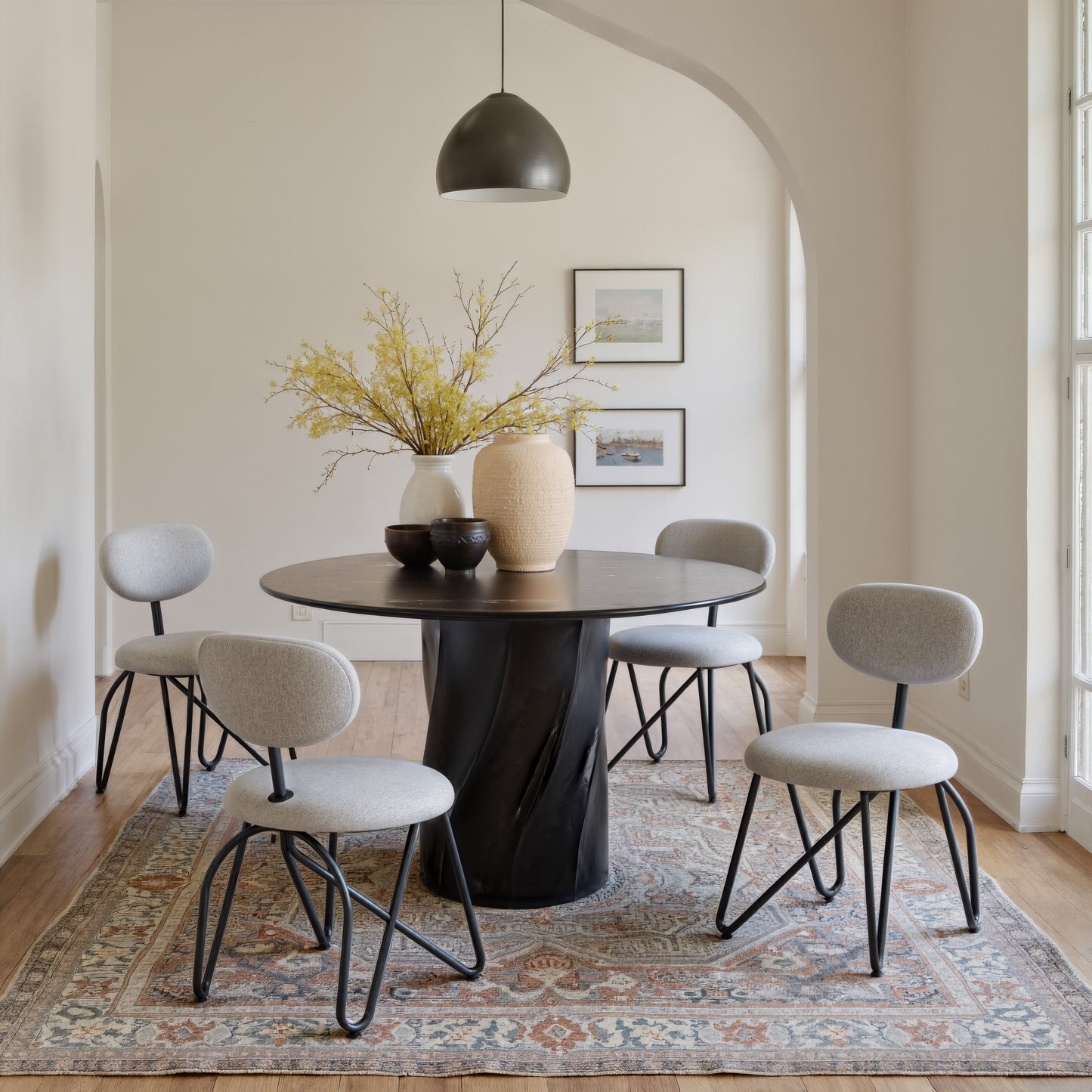 Novi Dove Gray Dining Chair (Set of 2) - Ornate Home