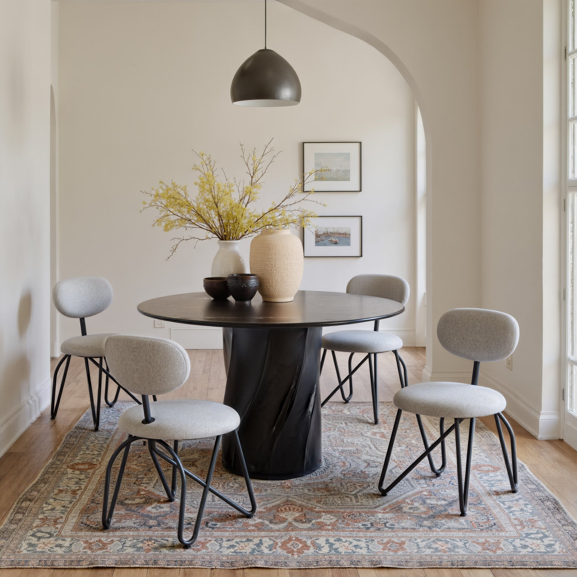Novi Dove Gray Dining Chair (Set of 2) - Ornate Home