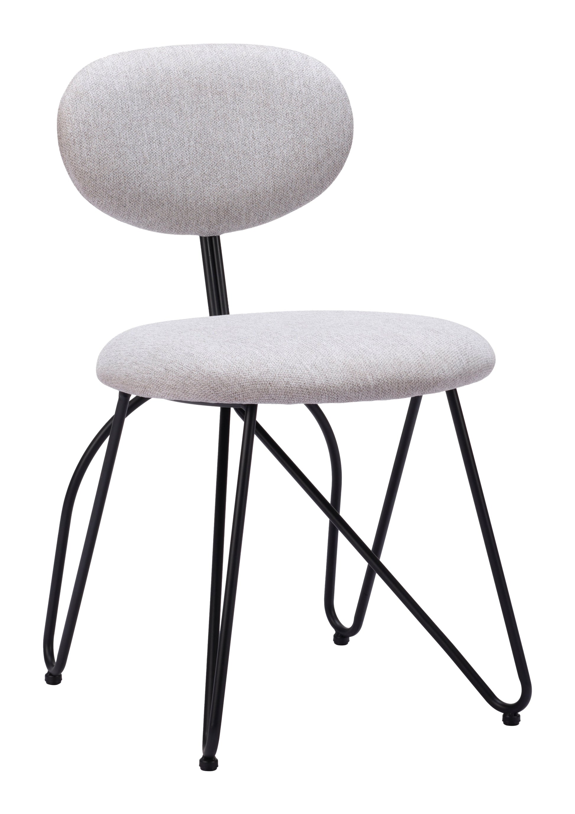 Novi Dove Gray Dining Chair (Set of 2) - Ornate Home