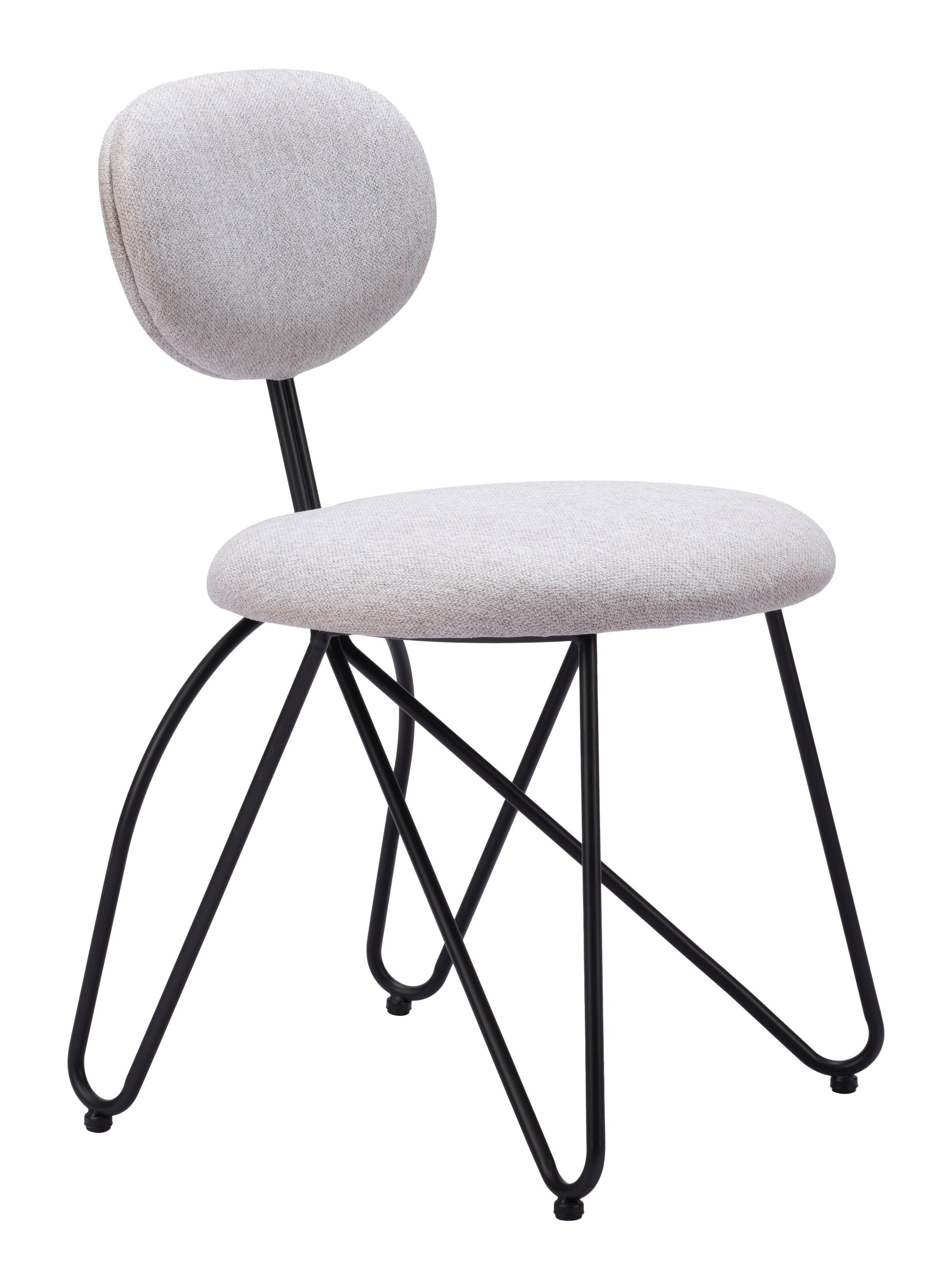 Novi Dove Gray Dining Chair (Set of 2) - Ornate Home