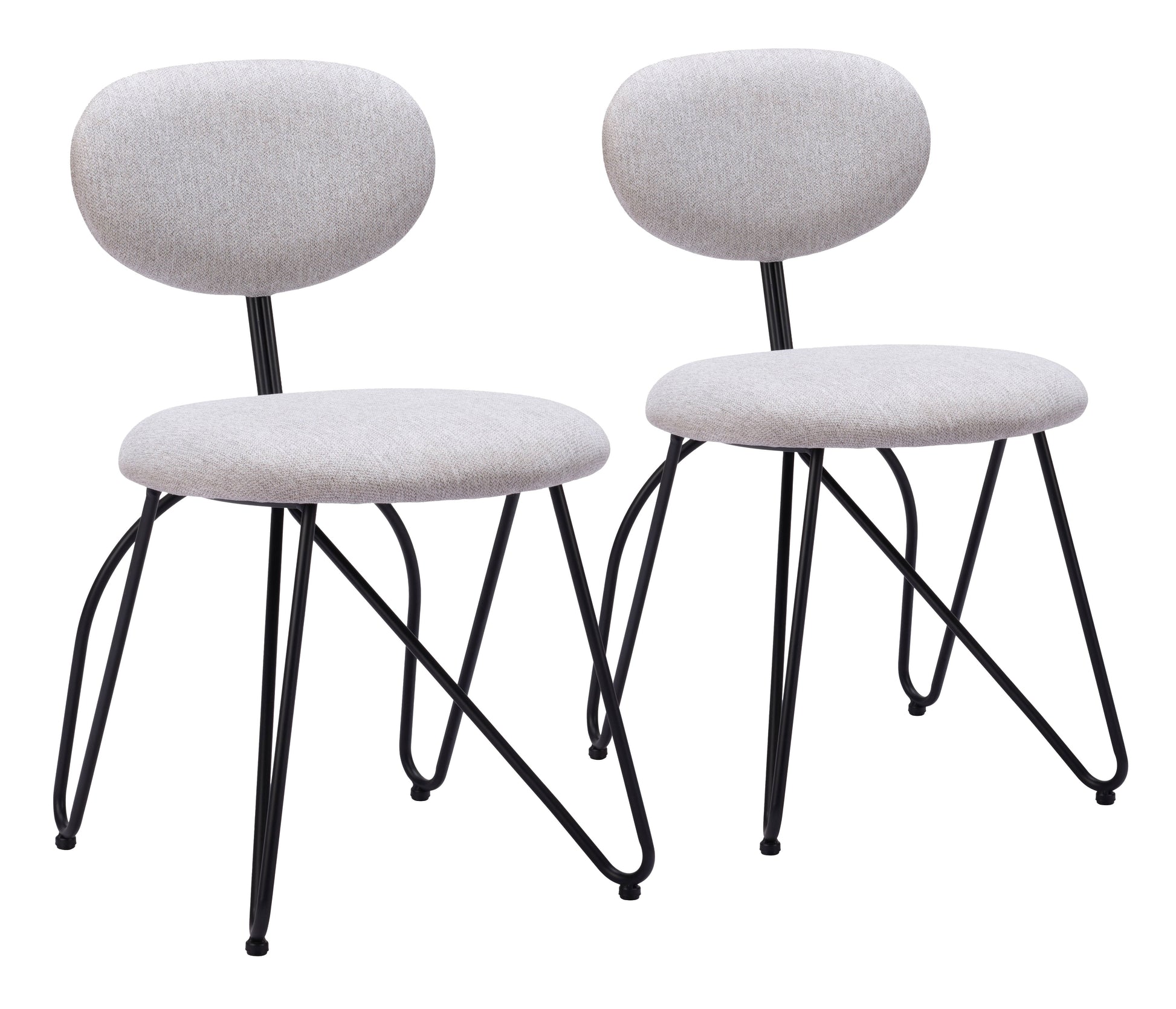 Novi Dove Gray Dining Chair (Set of 2) - Ornate Home