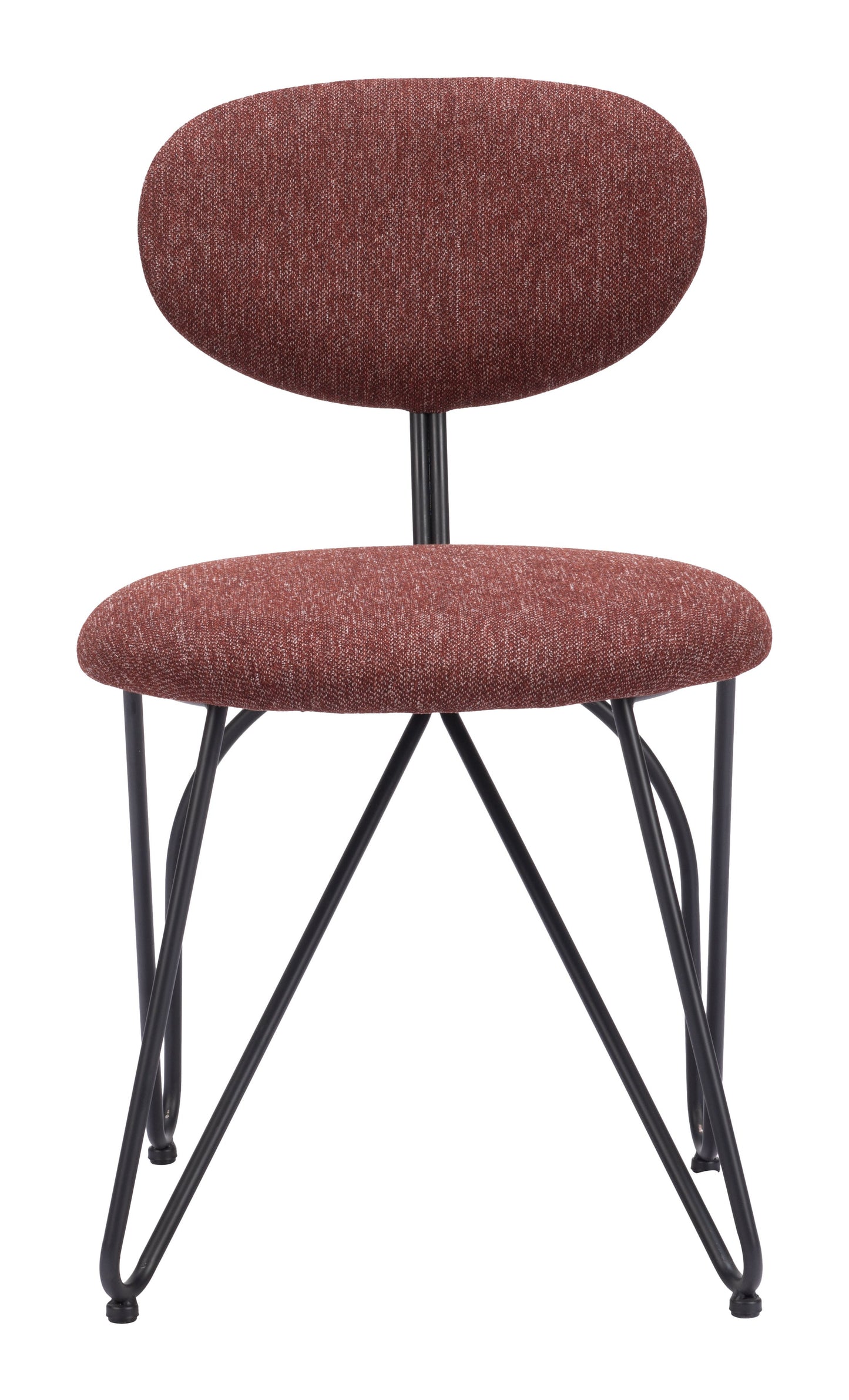 Novi Maroon Brown Dining Chair (Set of 2) - Ornate Home