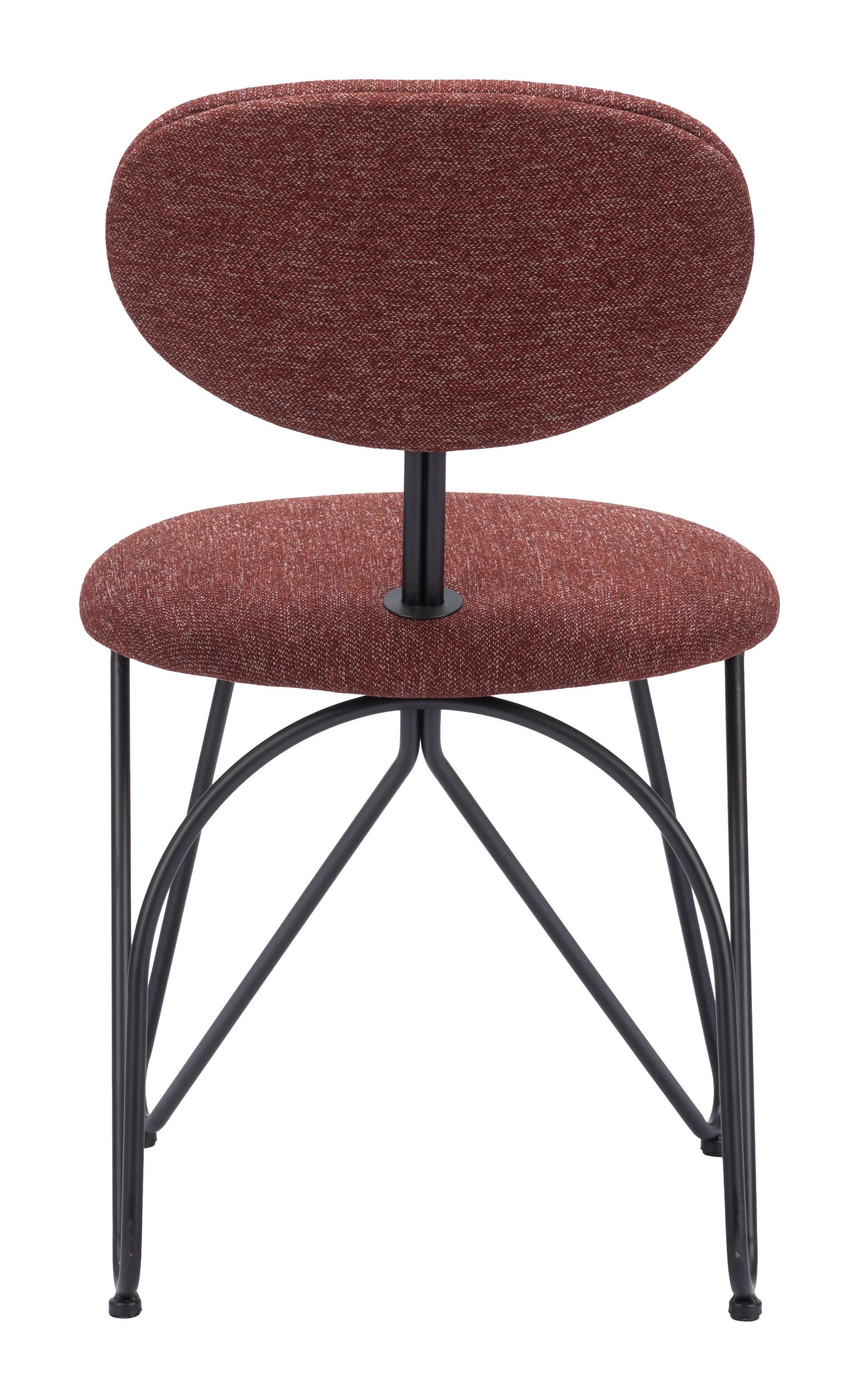 Novi Maroon Brown Dining Chair (Set of 2) - Ornate Home