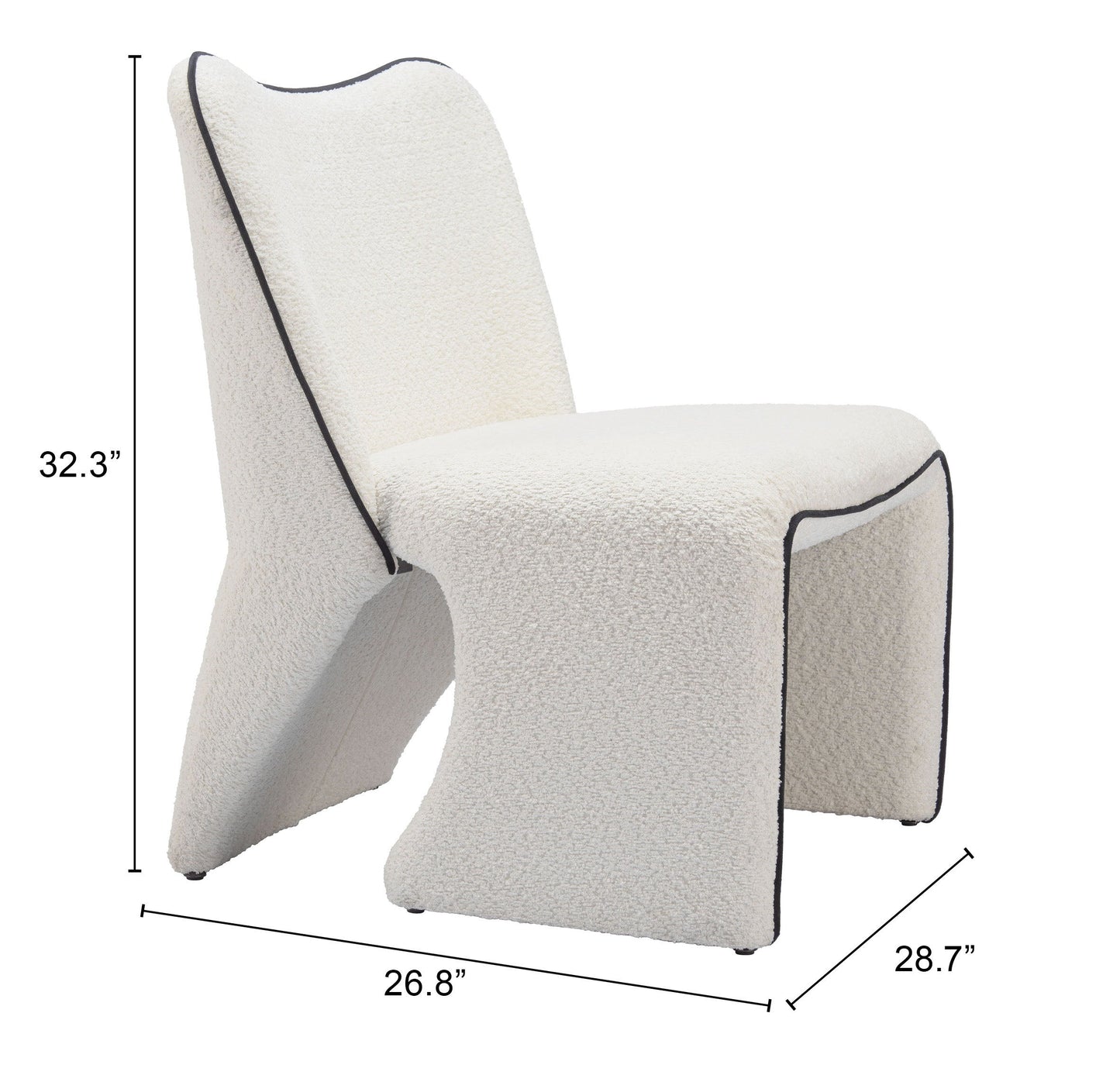 Novo Ivory Accent Chair - Ornate Home