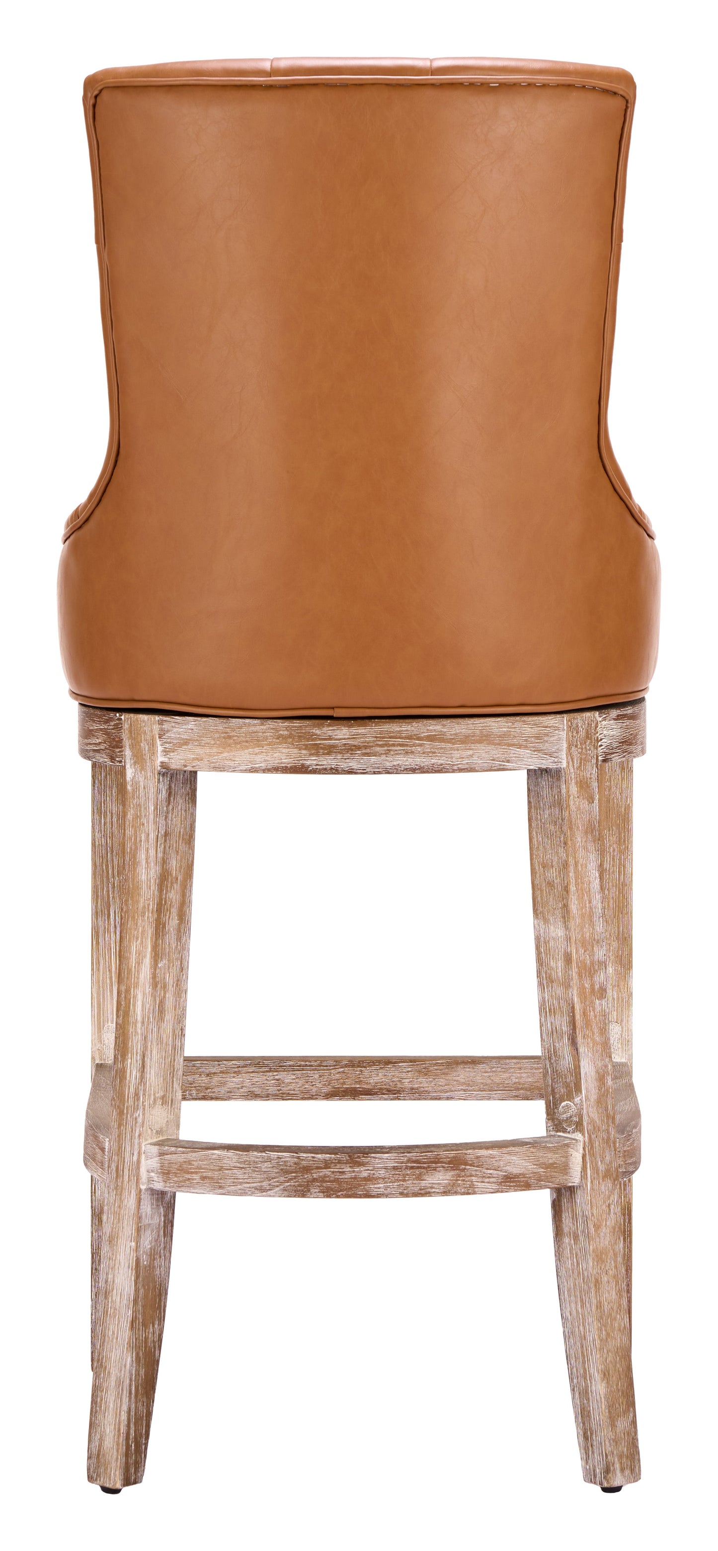 Nuby Brown Swivel Barstool - Ornate Home