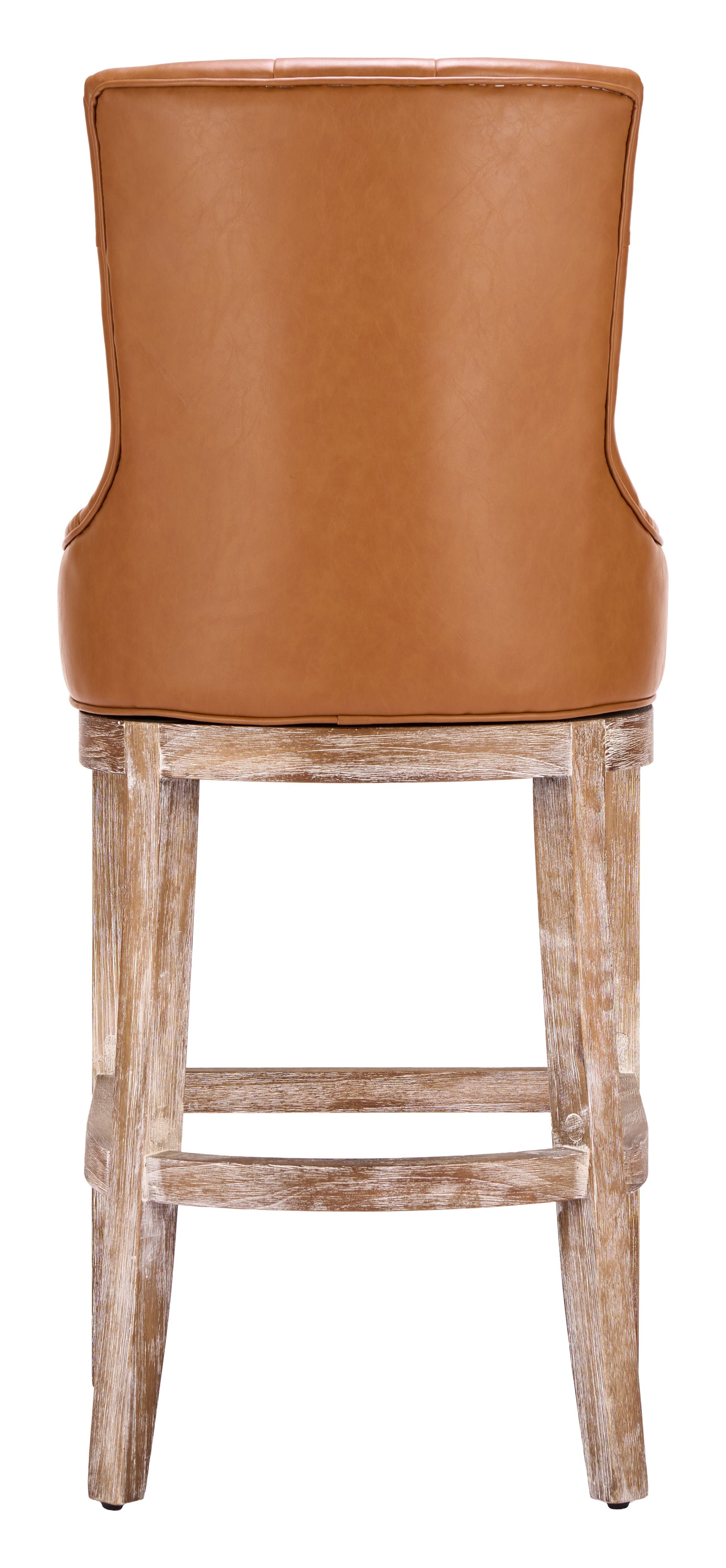 Nuby Brown Swivel Barstool - Ornate Home
