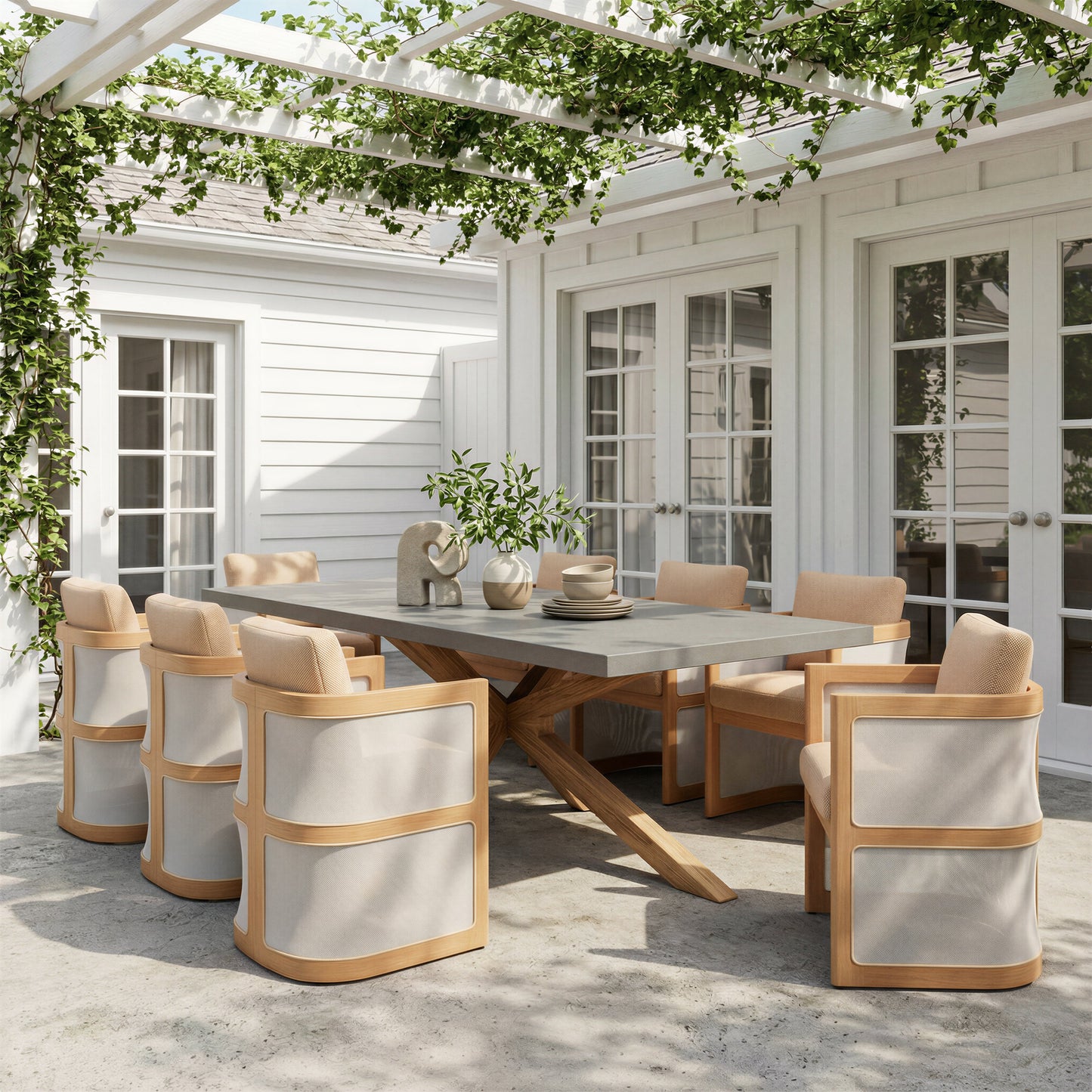 Nue Brown Outdoor Dining Chair - Ornate Home