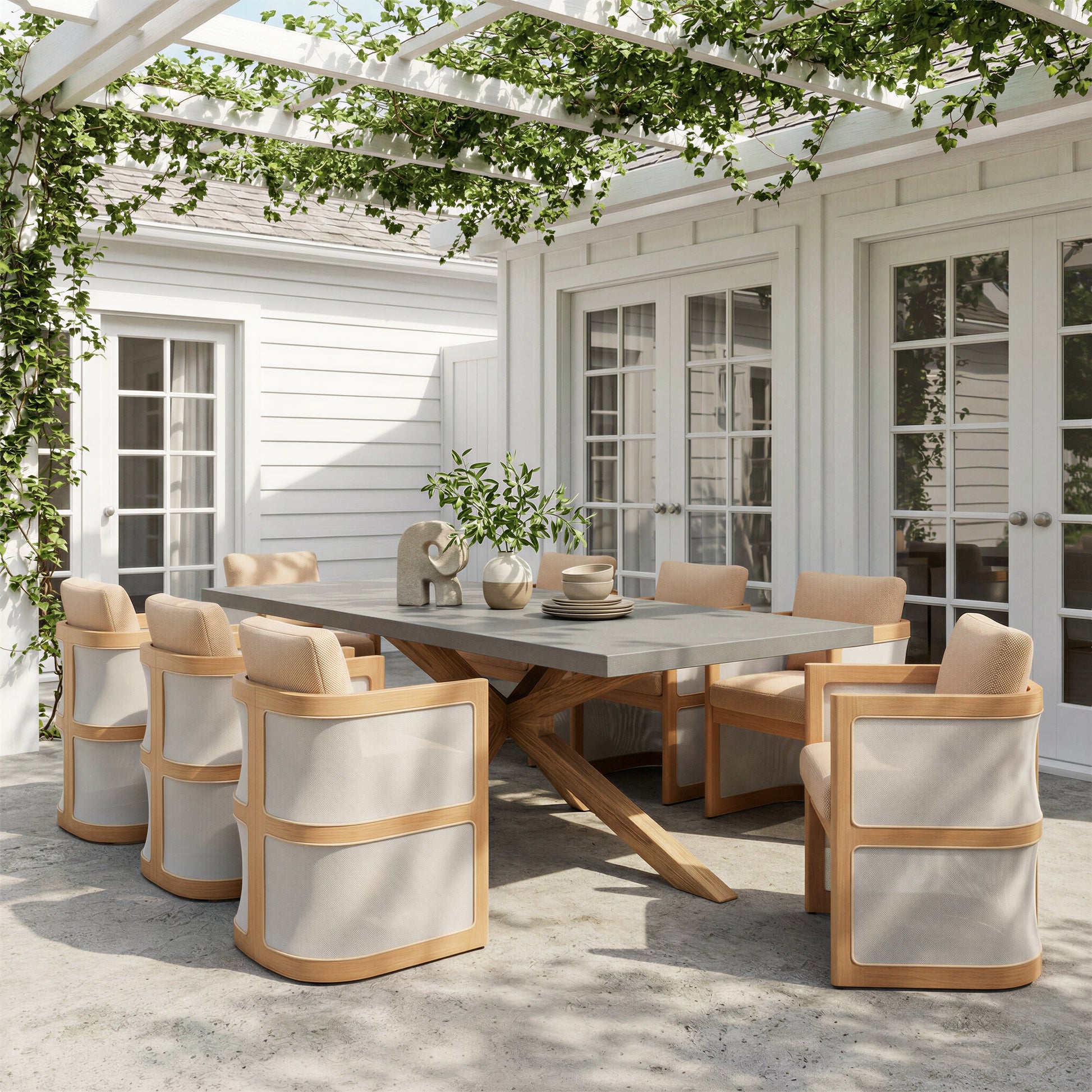 Nue Brown Outdoor Dining Chair - Ornate Home