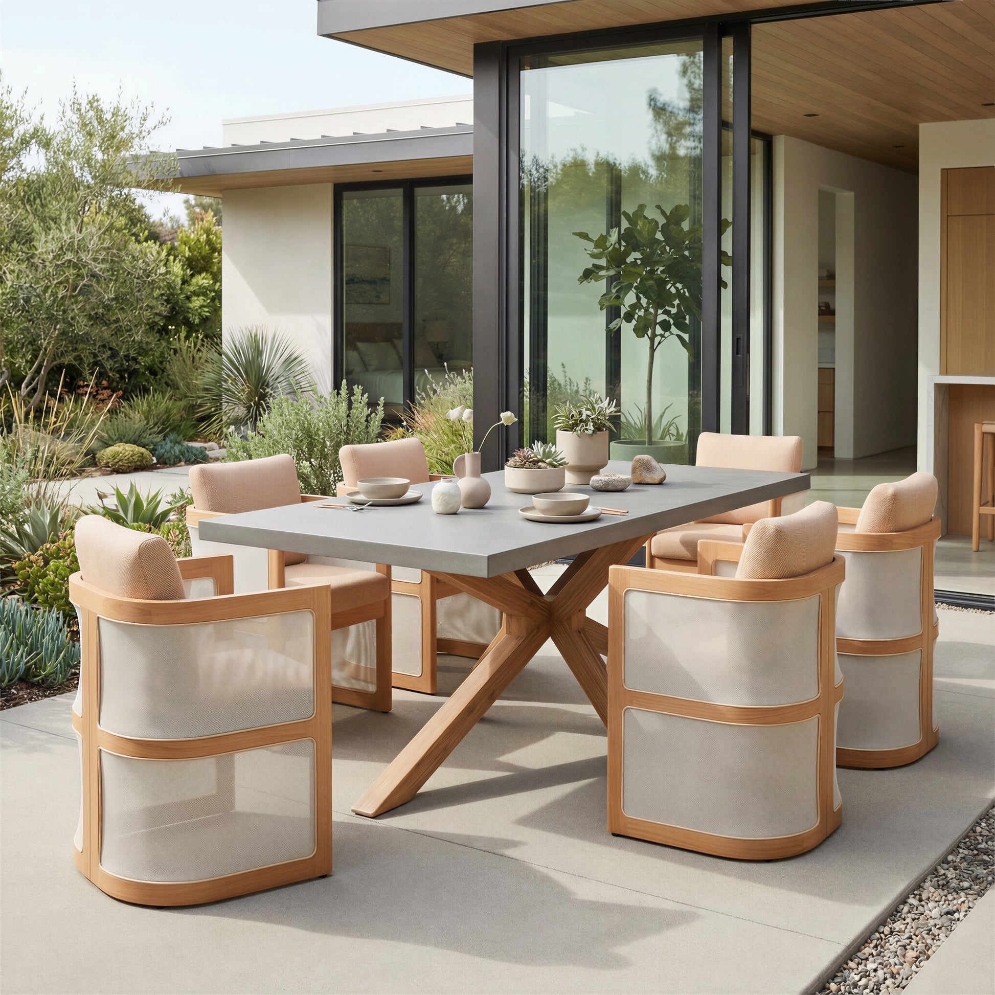 Nue Brown Outdoor Dining Chair - Ornate Home