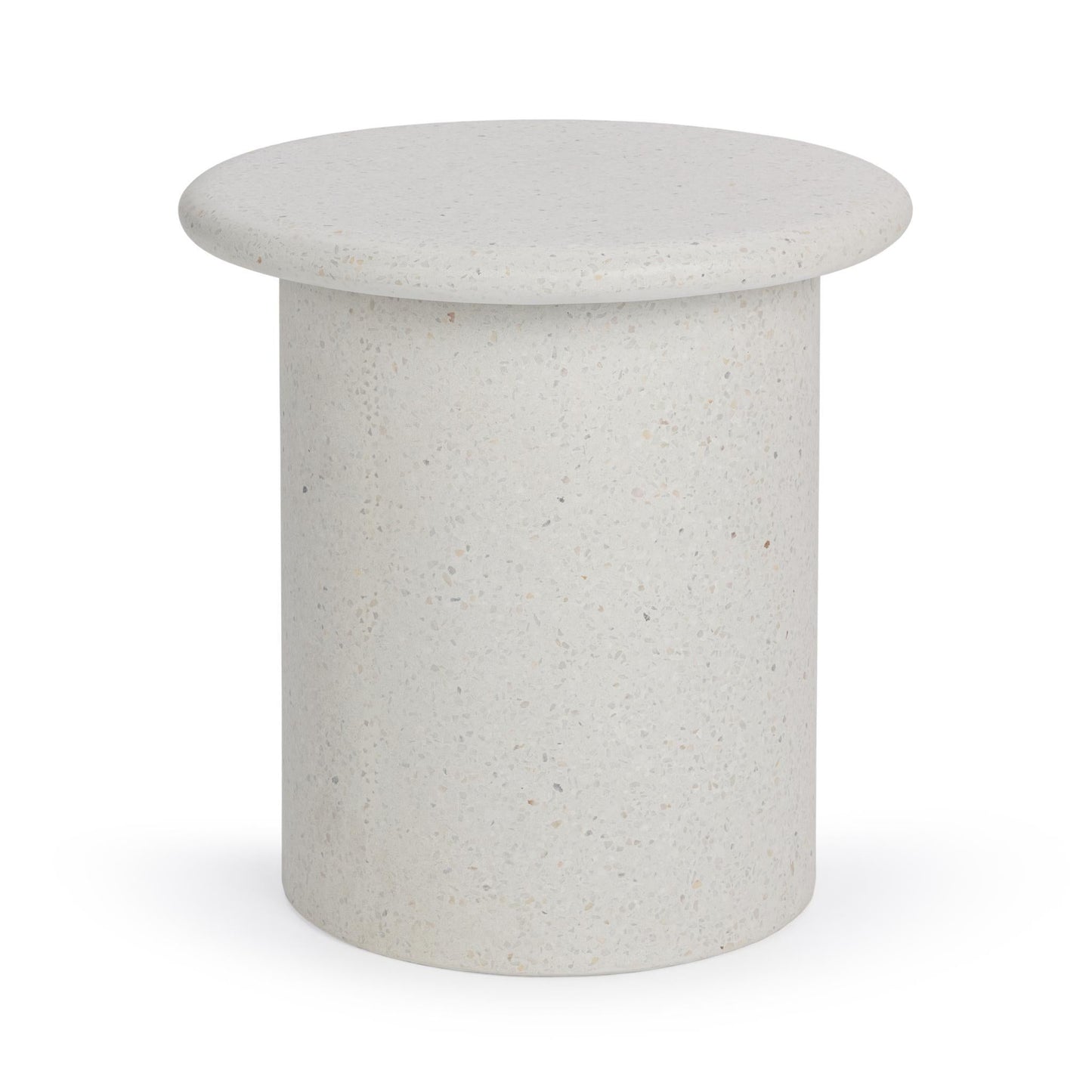 Nysa White Outdoor End Table - Ornate Home