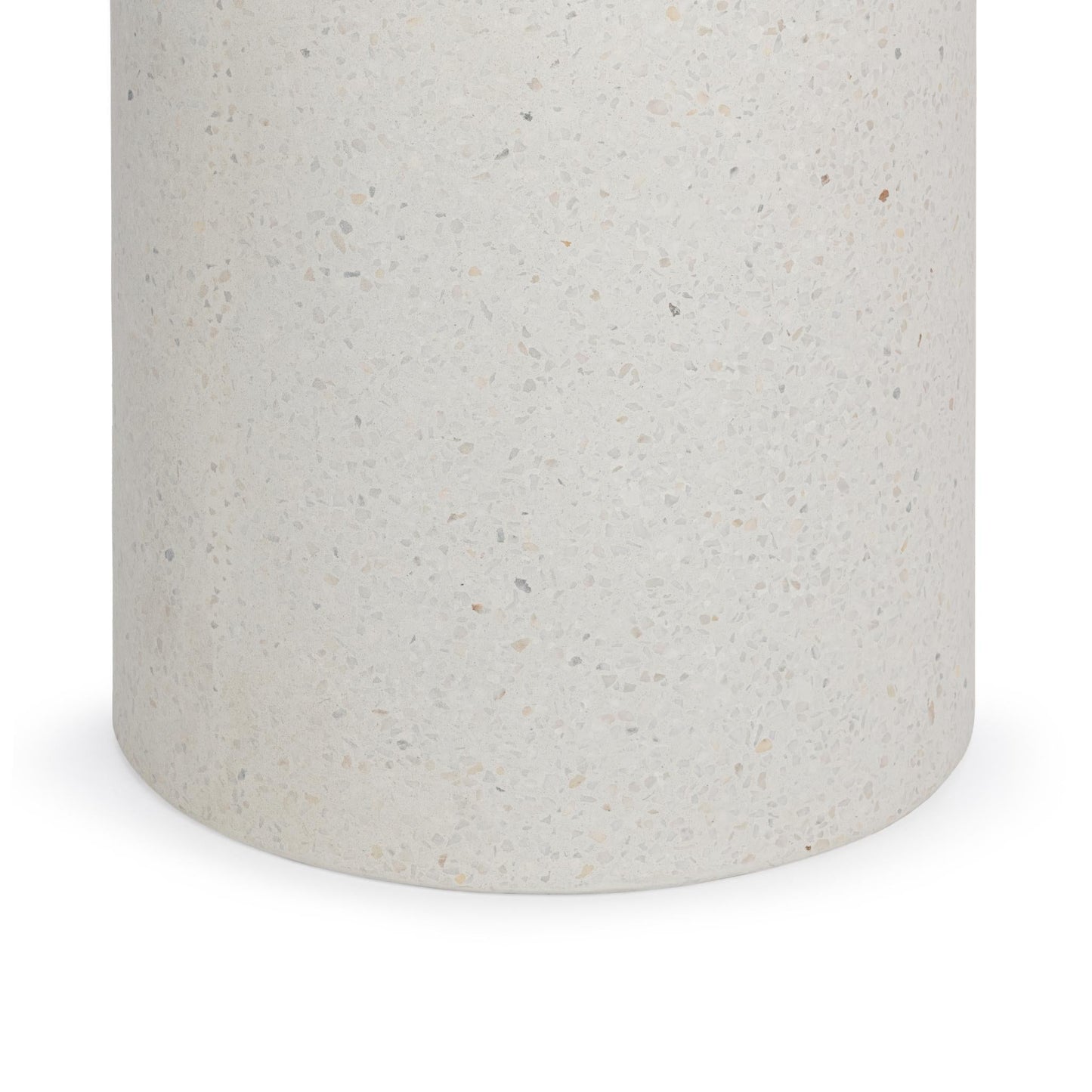 Nysa White Outdoor End Table - Ornate Home