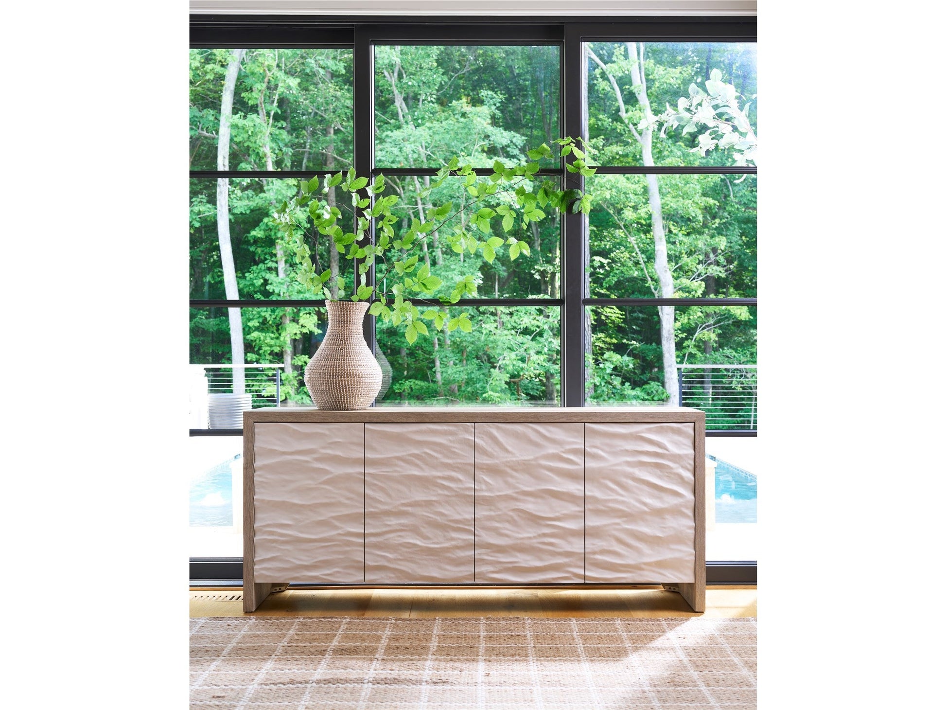 Oasis Natural Oak Credenza - Ornate Home