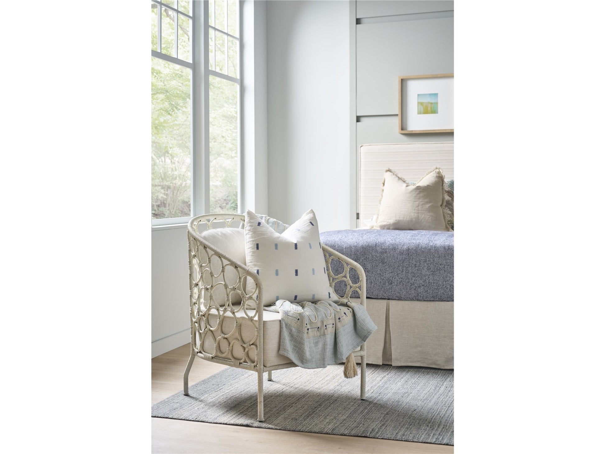 Oasis Nomad Snow/Pebble Accent Chair - Ornate Home