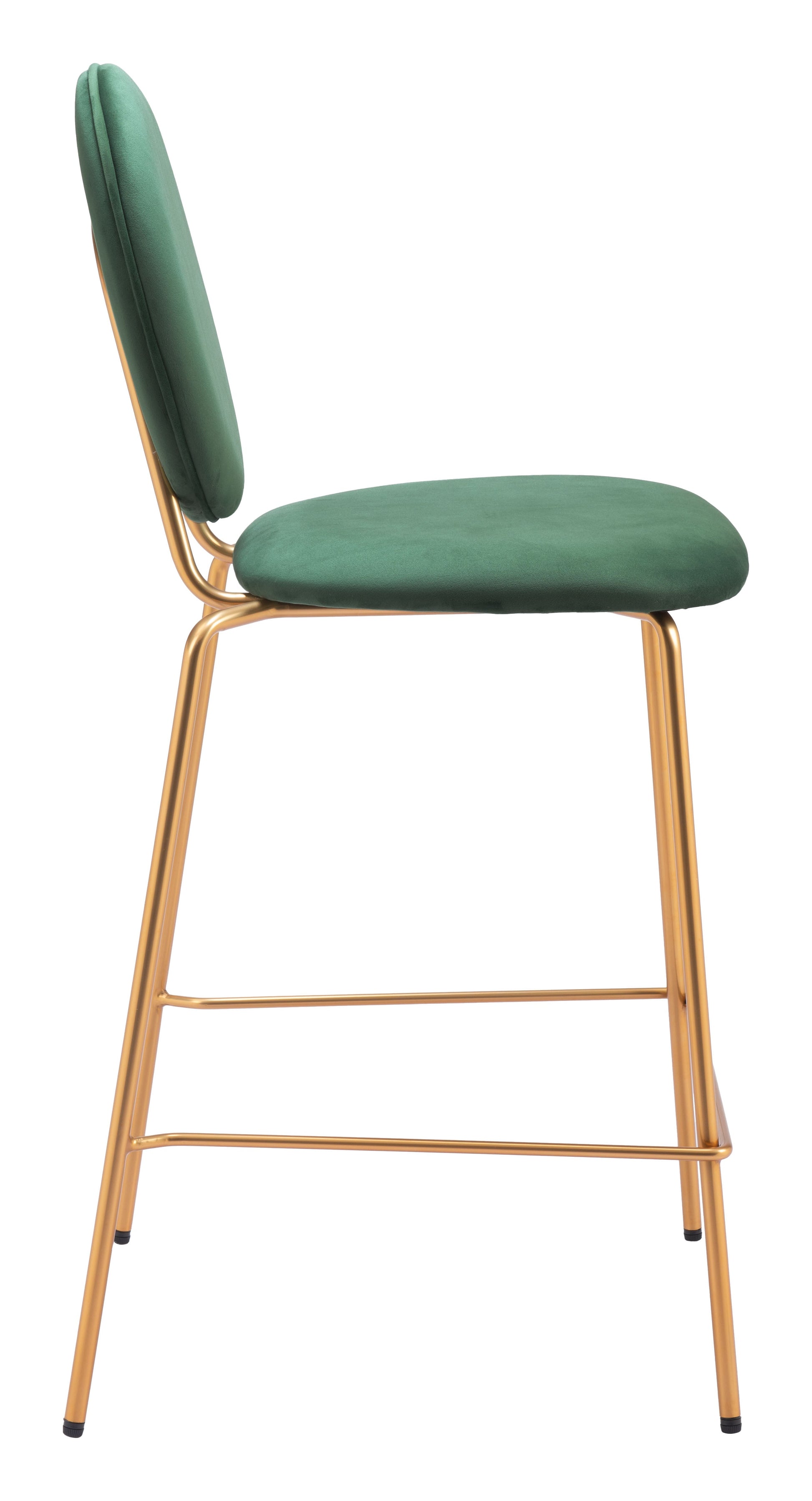 Odessa Green & Gold Counter Stool (Set of 2) - Ornate Home