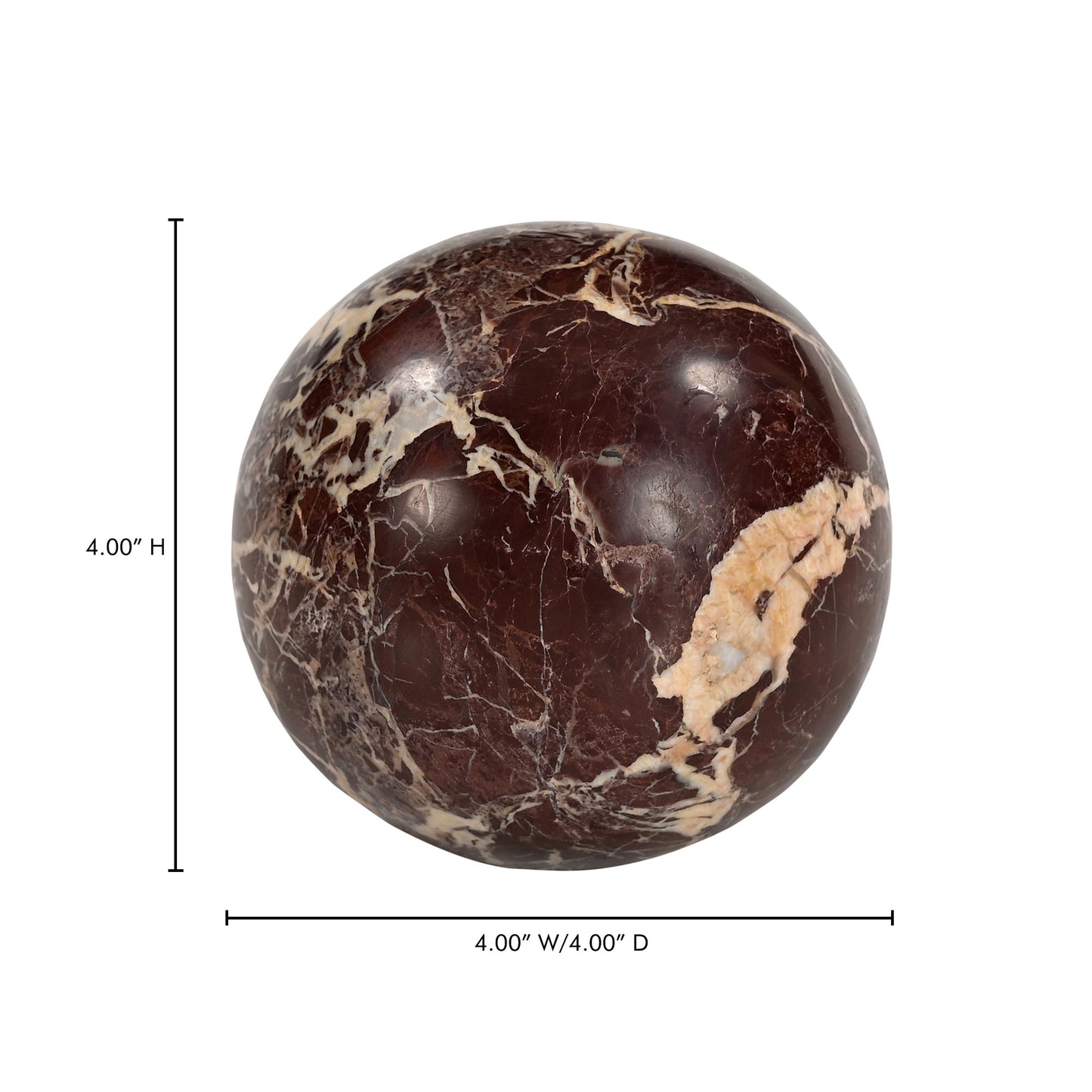 Odessa Red Levanto Marble Tabletop - Ornate Home