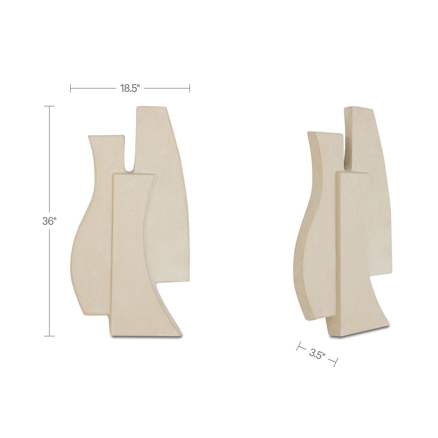 Ola Beige Wall Sculpture - Ornate Home