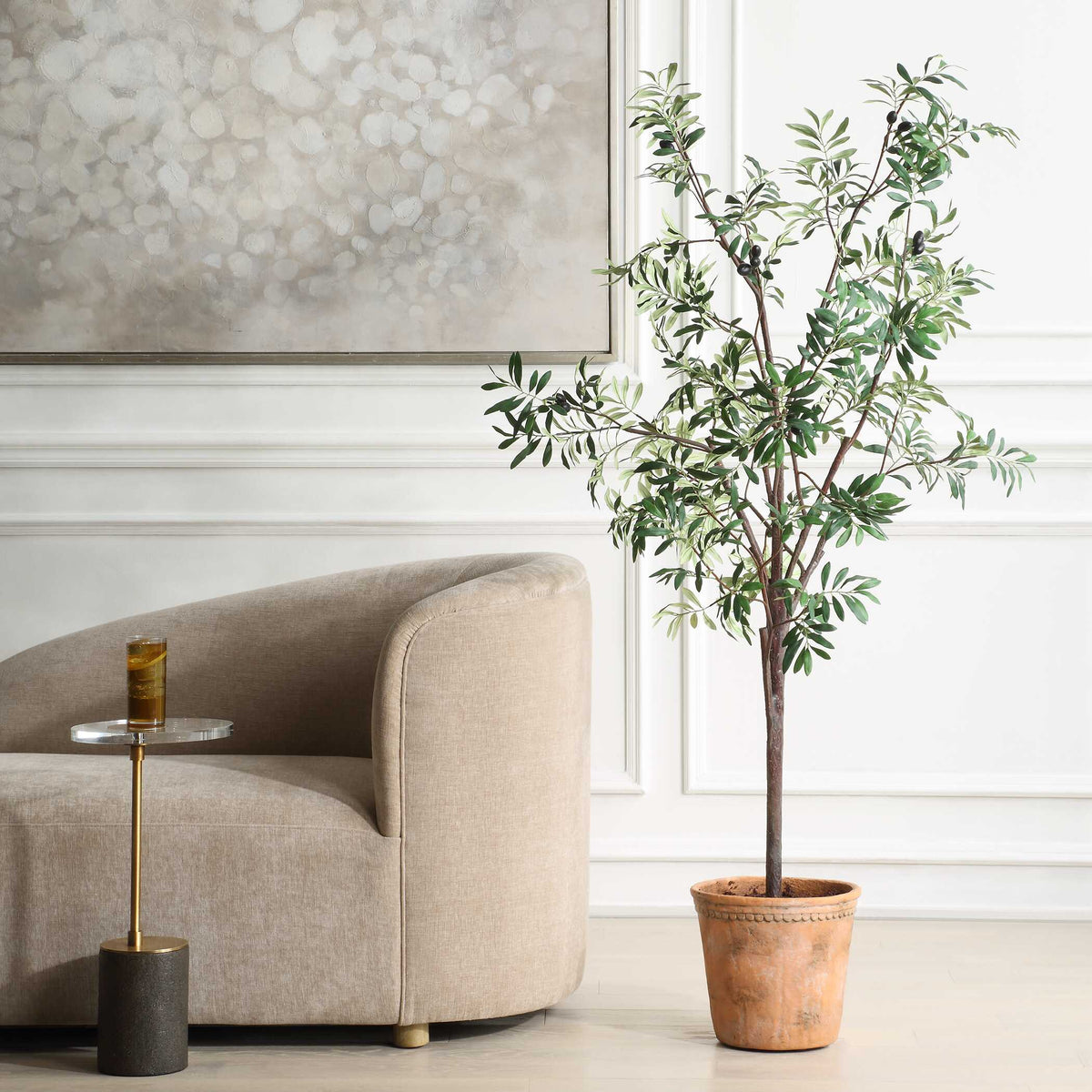 Olea Olive Potted Tree - Ornate Home