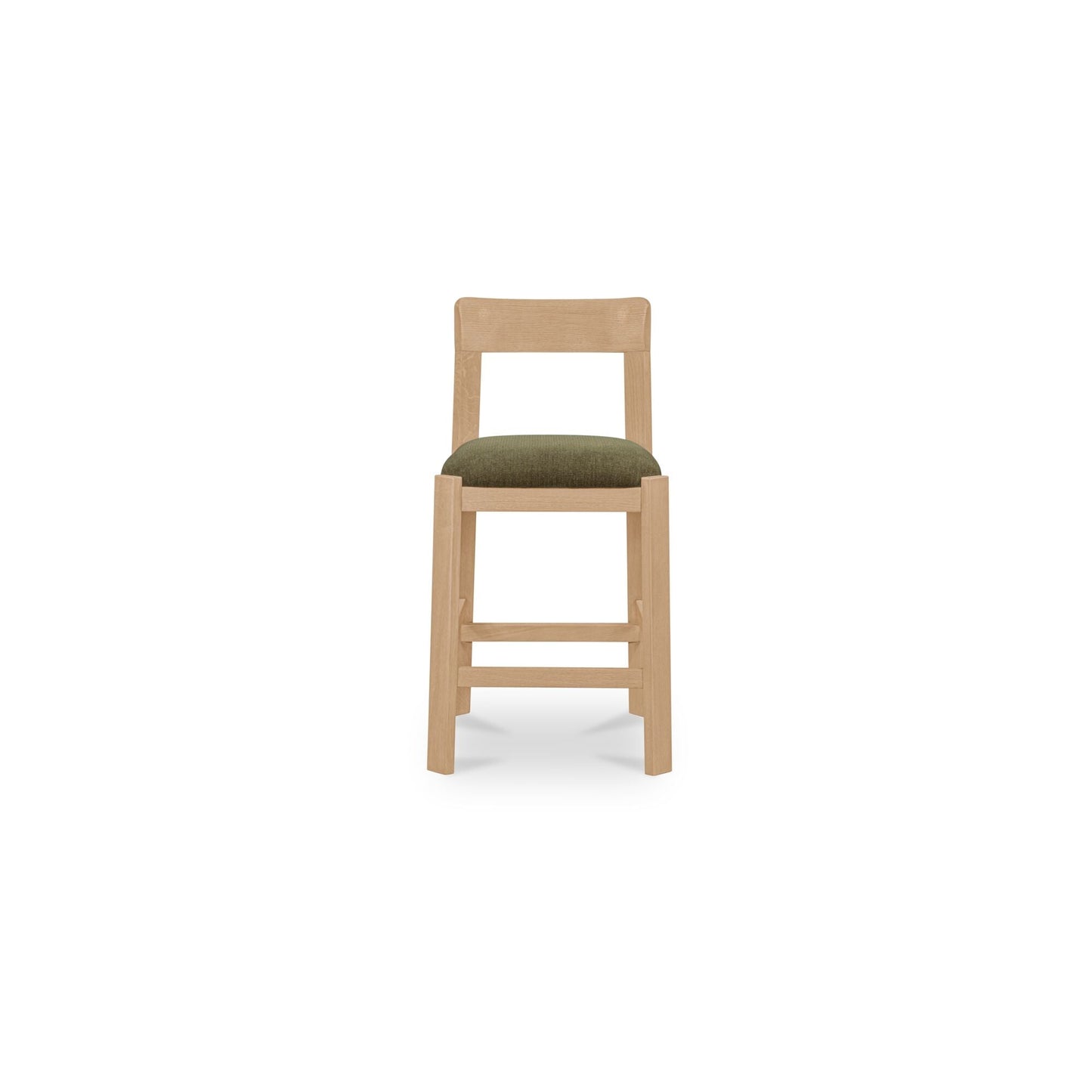 Oli Dark Green/Natural Counter Stool - Ornate Home