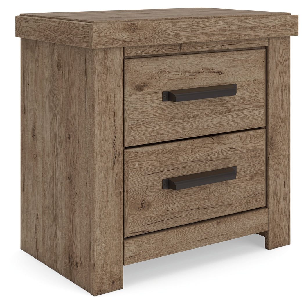 Oliandon Light Brown Nightstand- Viva Furn