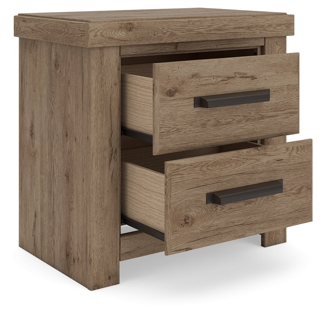 Oliandon Light Brown Nightstand- Viva Furn