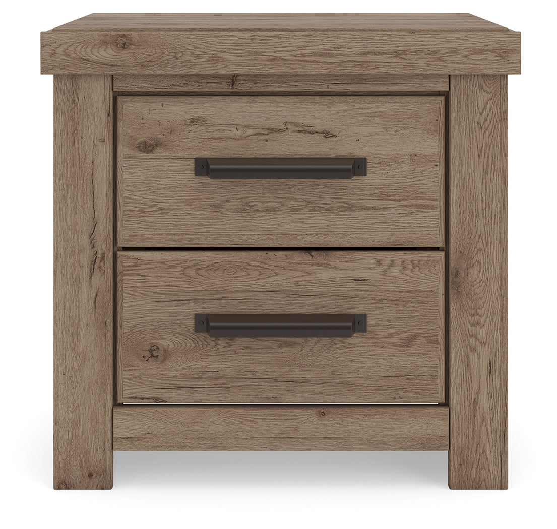 Oliandon Light Brown Nightstand- Viva Furn